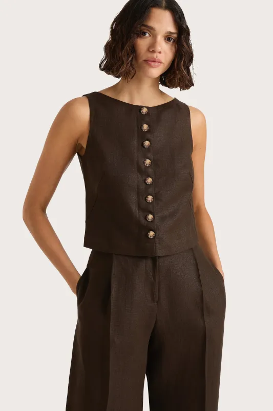 Elia Top Coffee - Final Sale sold by Faithfull the Brand