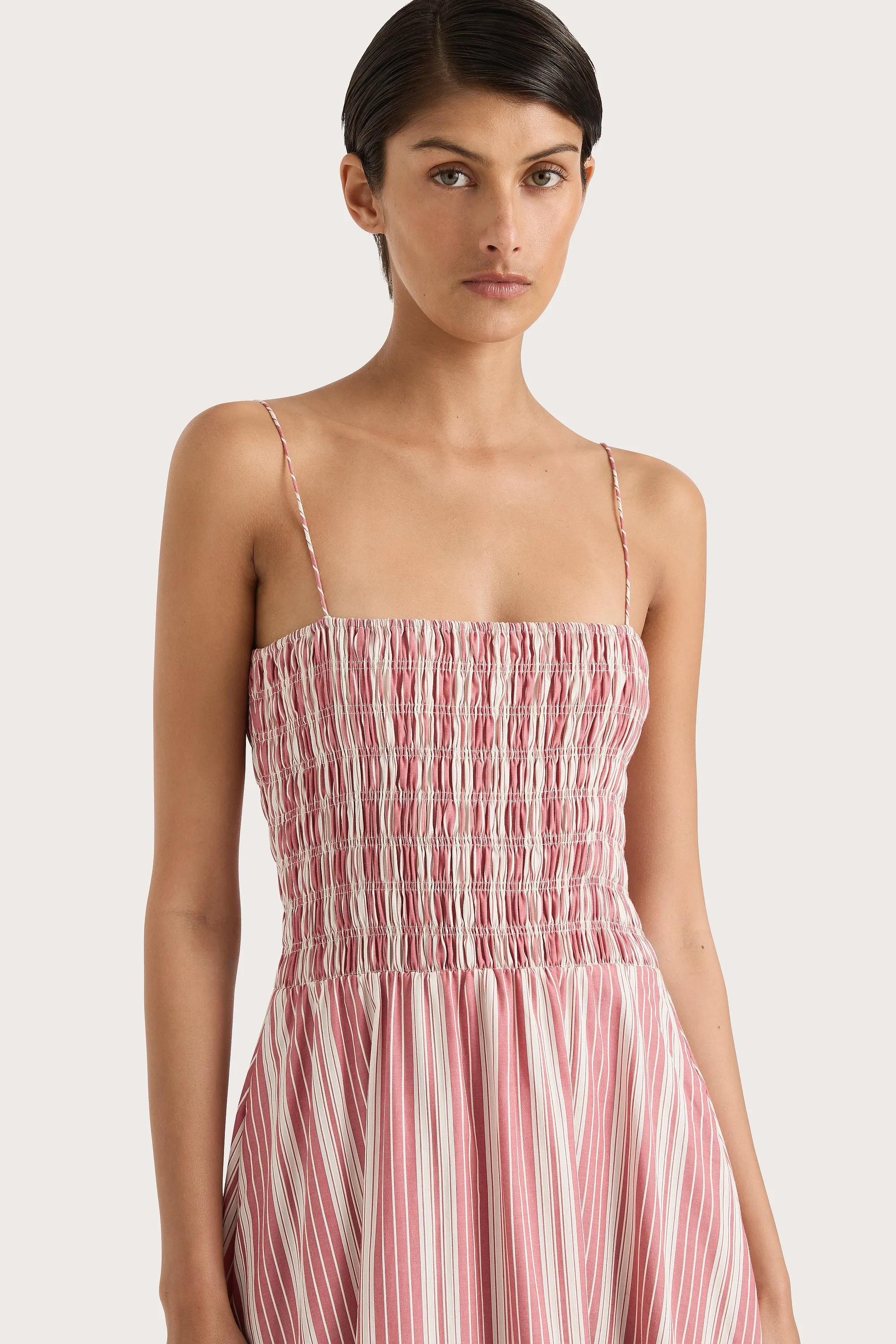 Lida Maxi Dress Cherry Stripe - Final Sale sold by Faithfull the Brand product image thumbnail 3