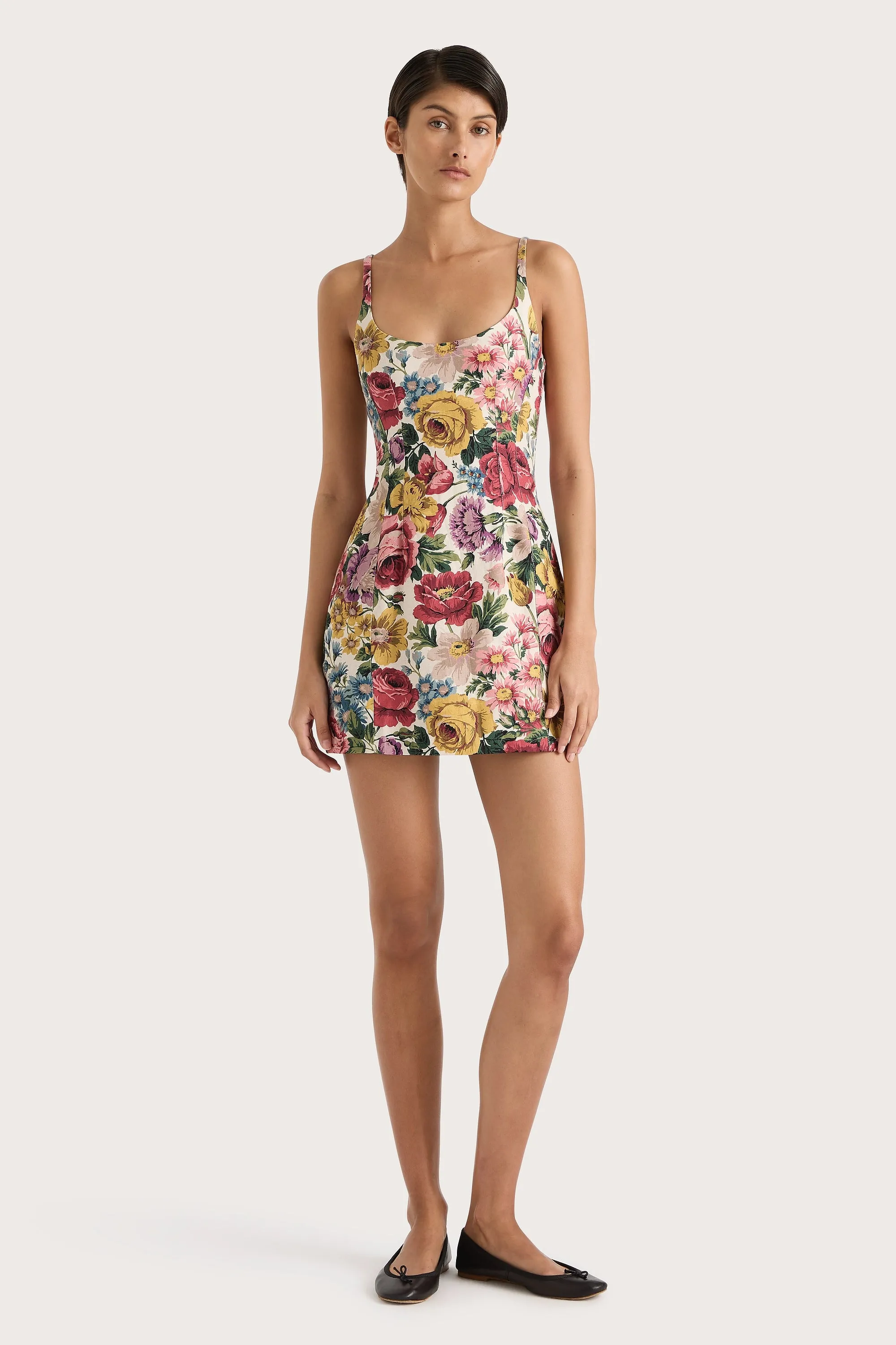Sanne Mini Dress Colette Floral Multi sold by Faithfull the Brand