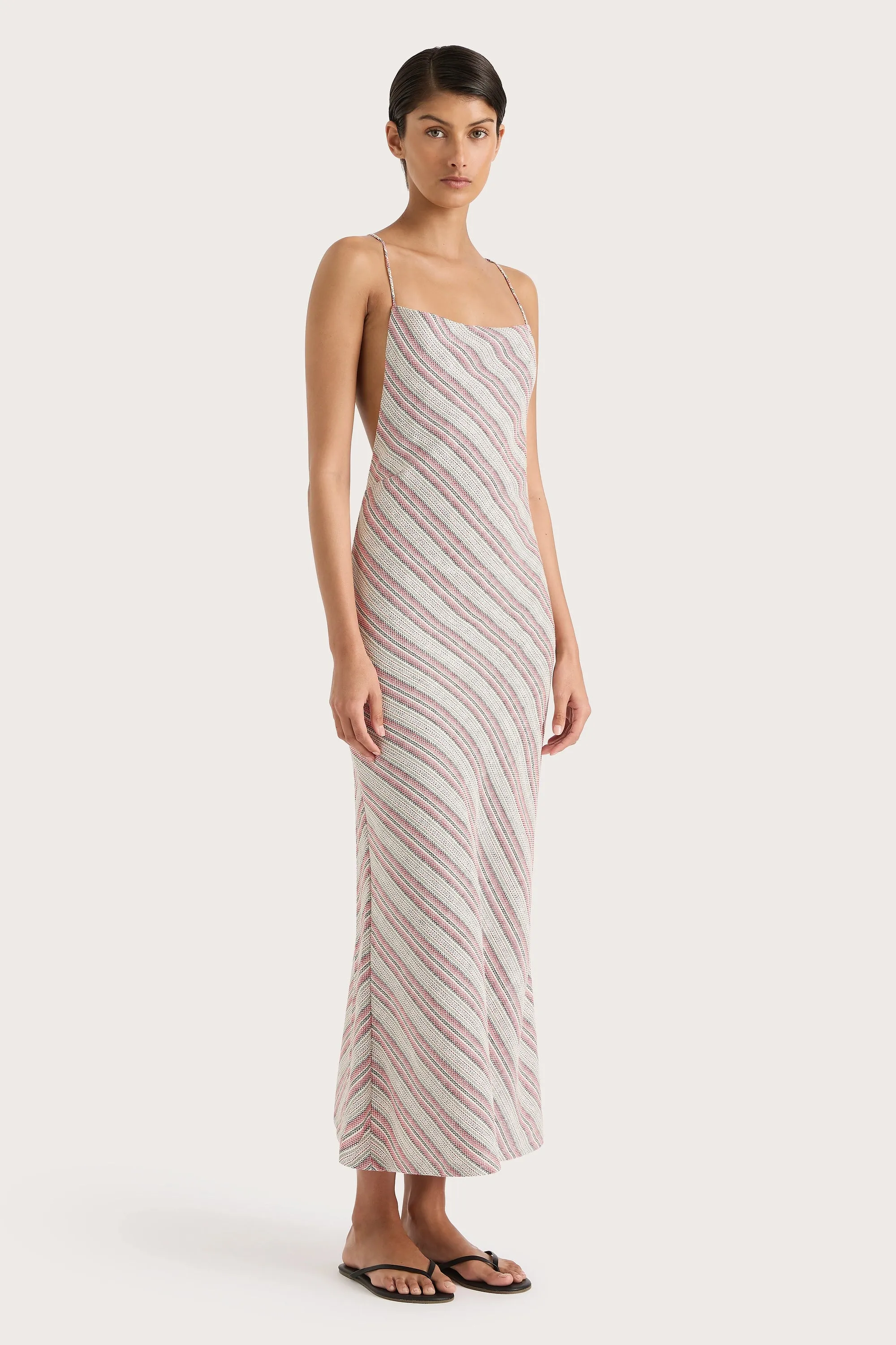 Lison Dress Watermelon Stripe - Final Sale sold by Faithfull the Brand product image thumbnail 3