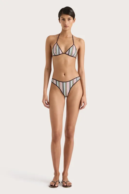 Ania Bikini Bottom Meleu Stripe Multi - Final Sale sold by Faithfull the Brand