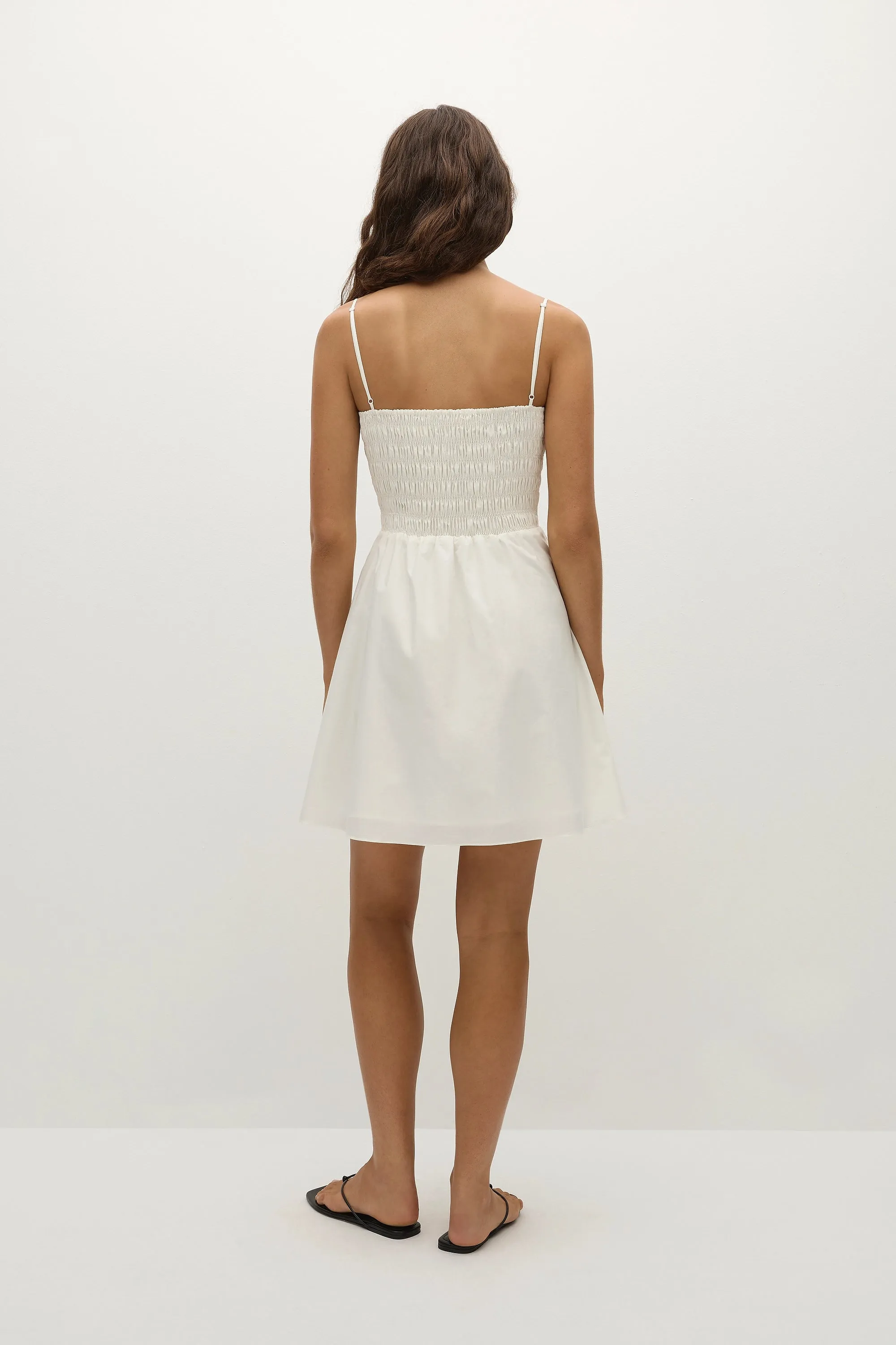 Jean Mini Dress White sold by Faithfull the Brand product image thumbnail 4