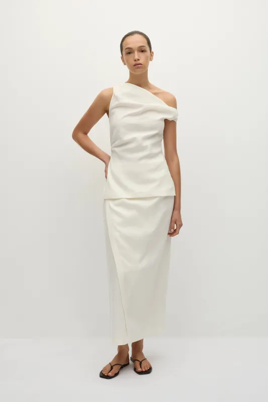 Suis Skirt White - Final Sale made by Faithfull the Brand