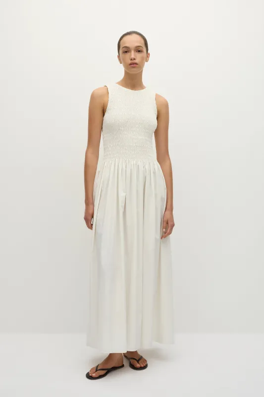 Alena Maxi Dress White sold by Faithfull the Brand