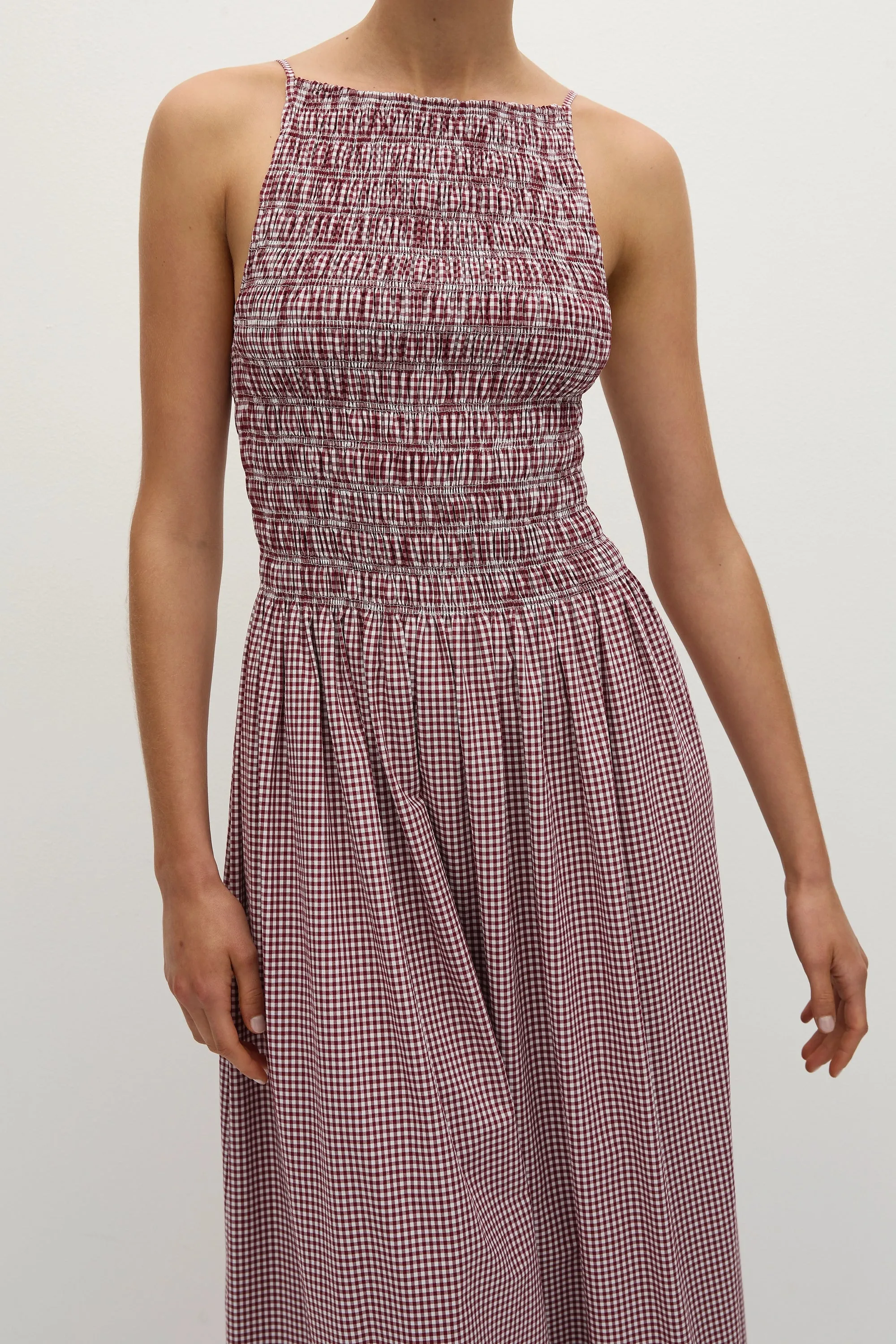 Laia Maxi Dress Gingham Deep Red sold by Faithfull the Brand product image thumbnail 2