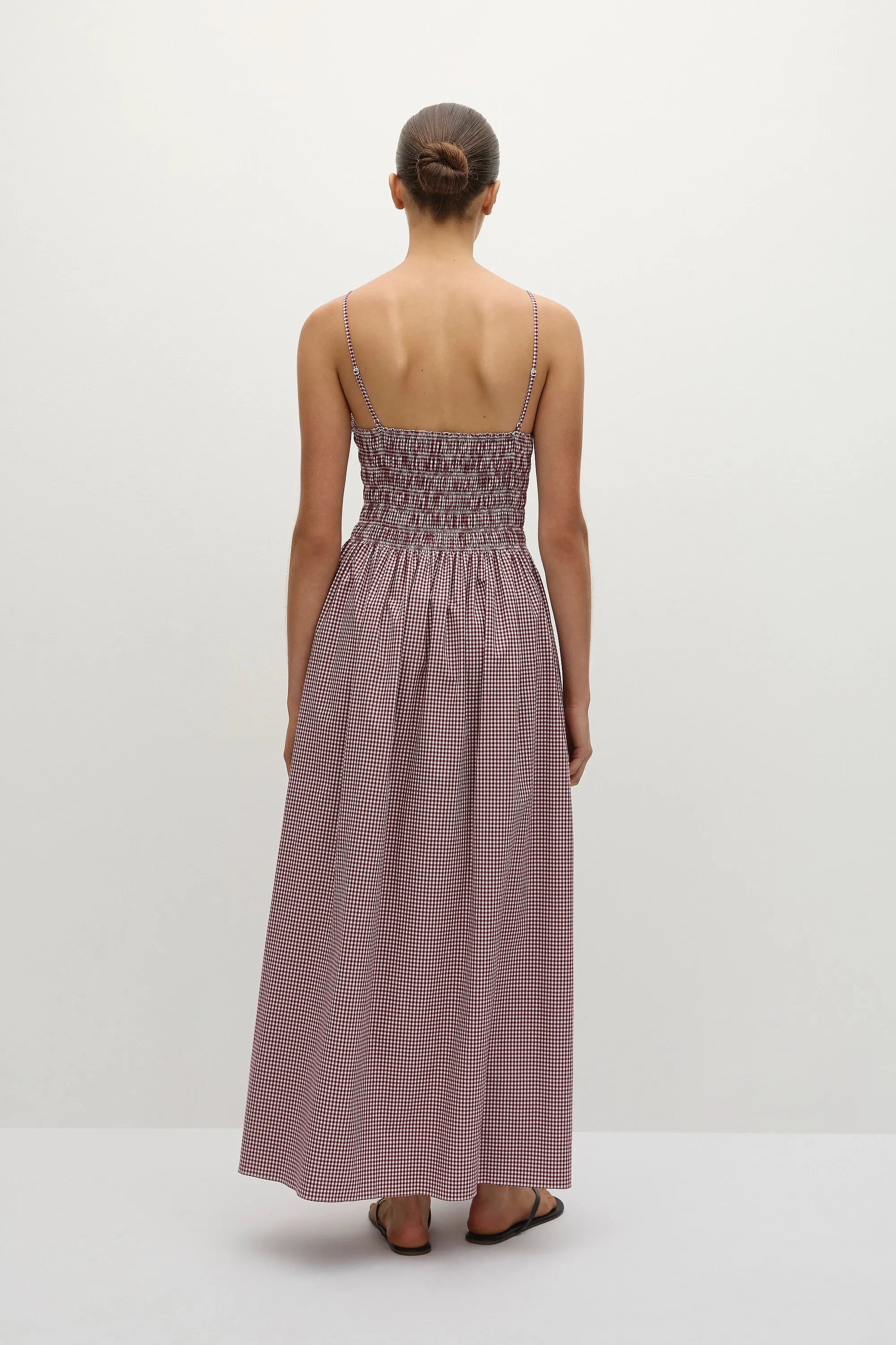 Laia Maxi Dress Gingham Deep Red sold by Faithfull the Brand product image thumbnail 4