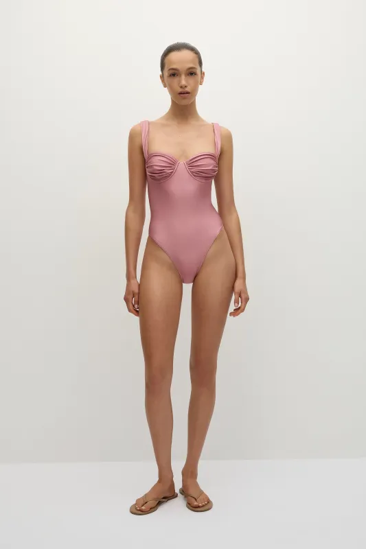 Arlo One Piece Puce sold by Faithfull the Brand