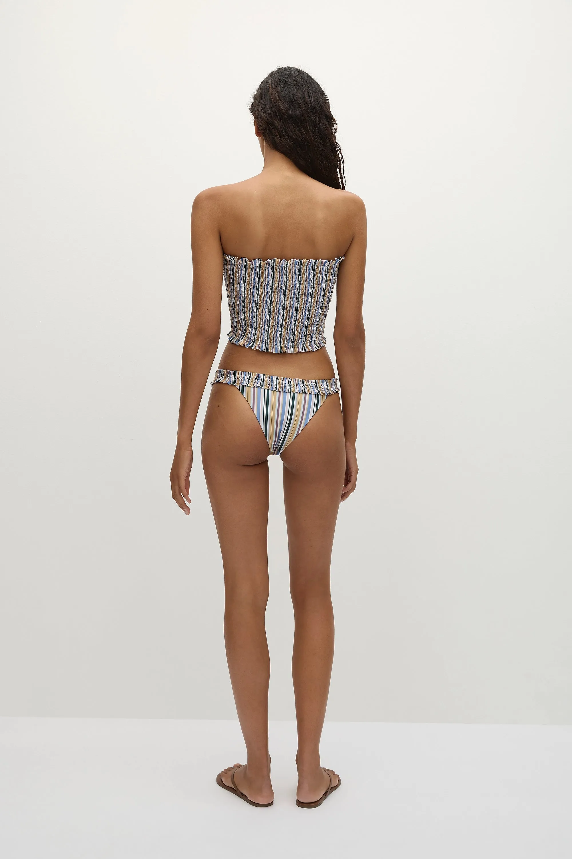 Tavira Bikini Bottom Sifnos Stripe - Final Sale sold by Faithfull the Brand product image thumbnail 4