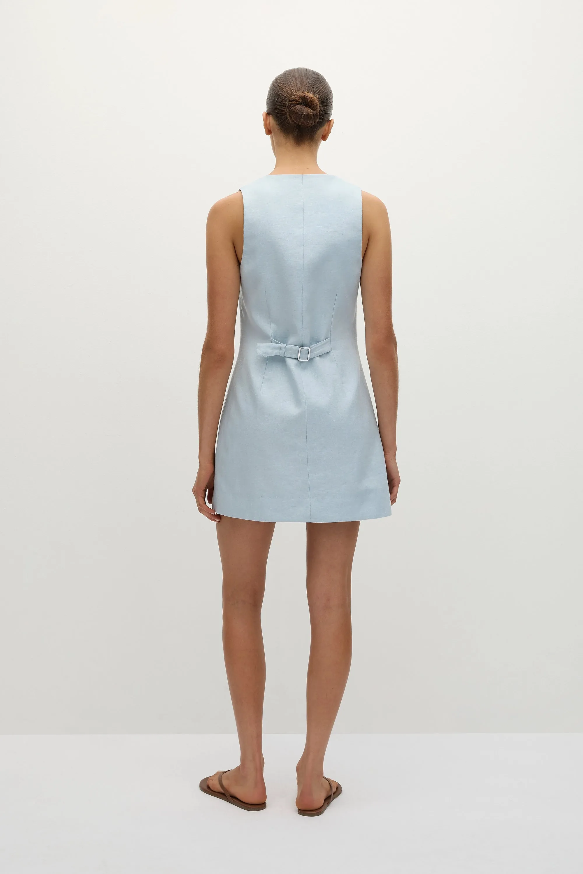 Jaques Mini Dress Sky Blue - Final Sale sold by Faithfull the Brand product image thumbnail 4