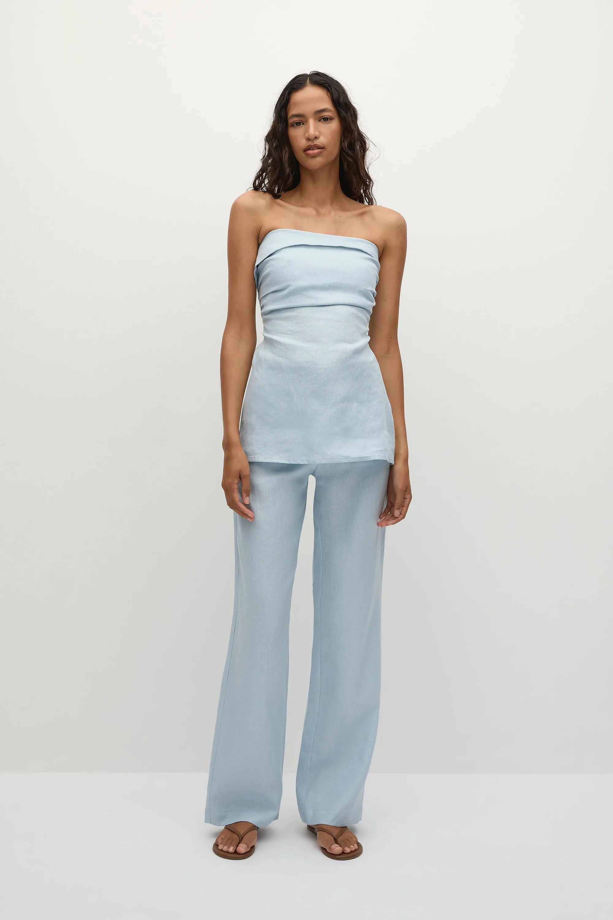 Boe Tunic Top Sky Blue - Final Sale sold by Faithfull the Brand