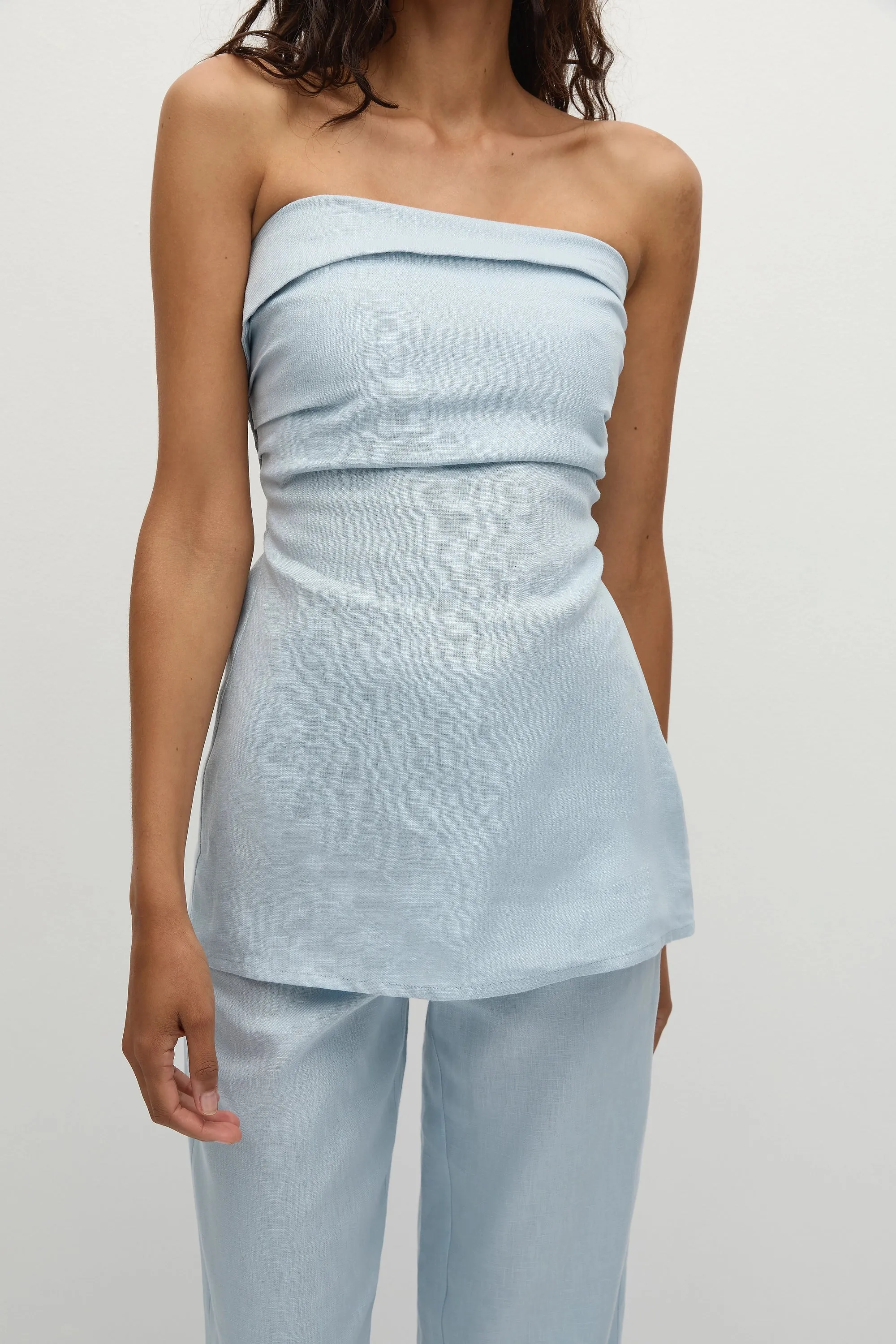 Boe Tunic Top Sky Blue - Final Sale sold by Faithfull the Brand product image thumbnail 3