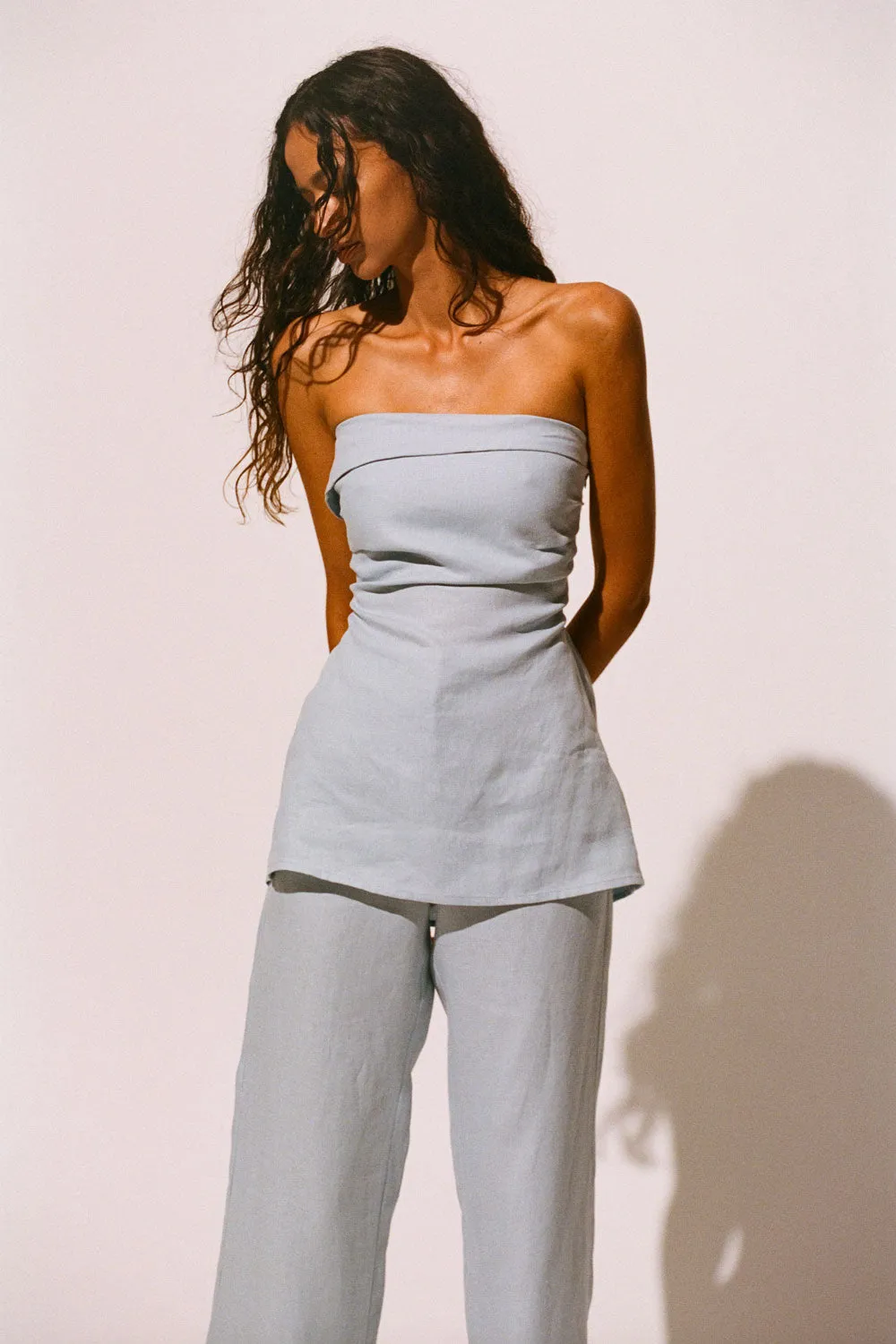 Boe Tunic Top Sky Blue - Final Sale sold by Faithfull the Brand product image thumbnail 2