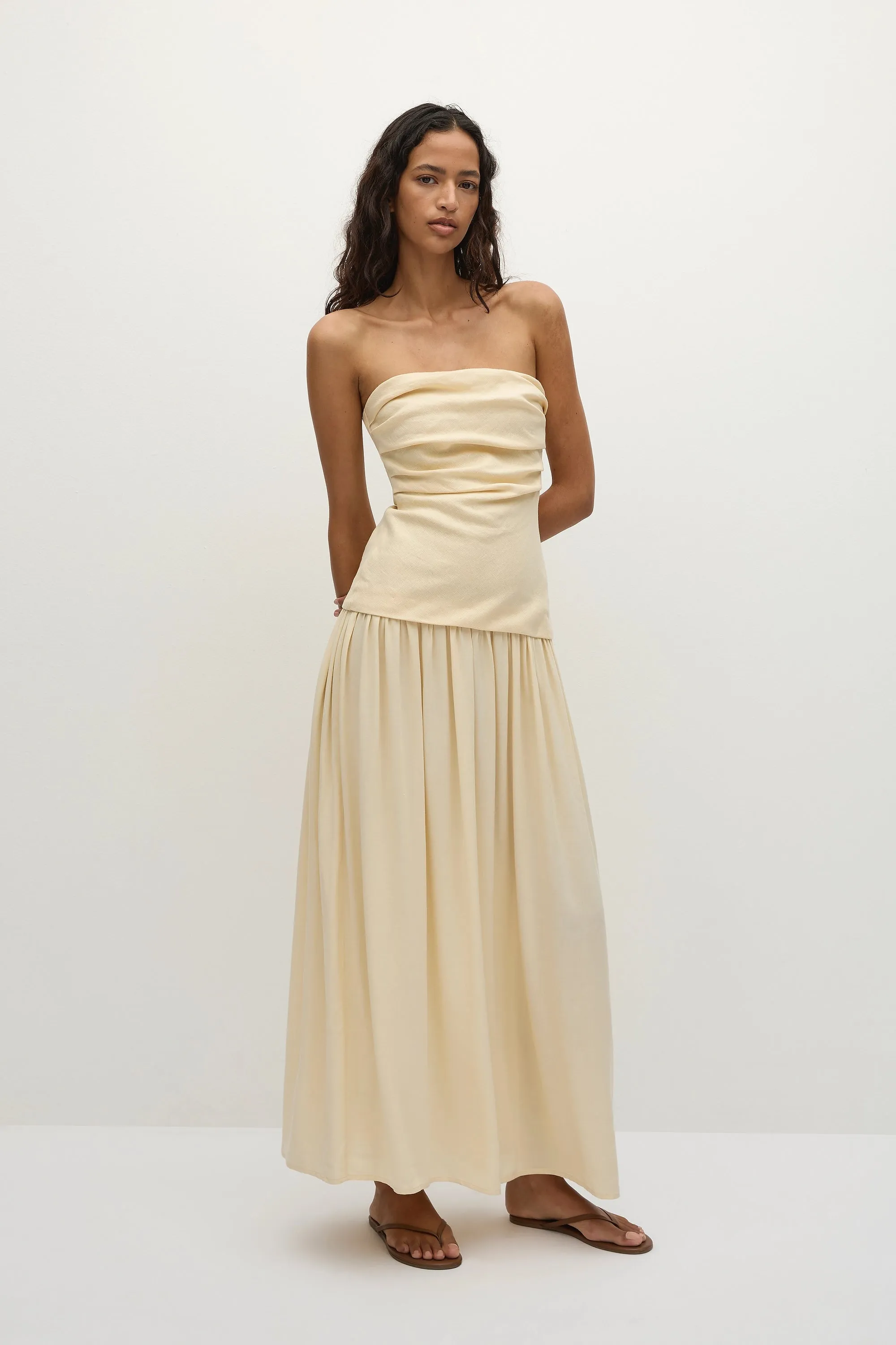 Hedy Maxi Dress Butter - Final Sale sold by Faithfull the Brand product image thumbnail 4