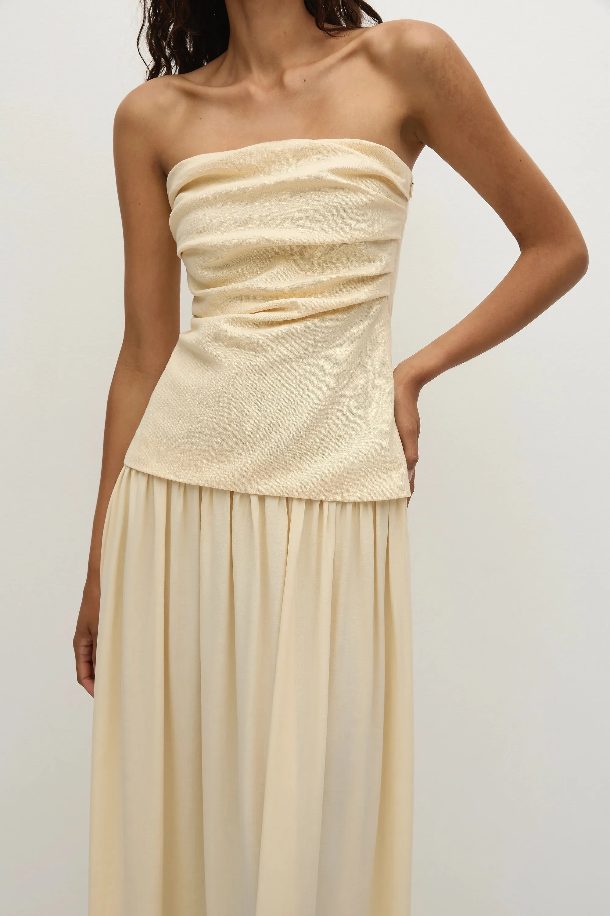 Hedy Maxi Dress Butter - Final Sale sold by Faithfull the Brand product image thumbnail 3