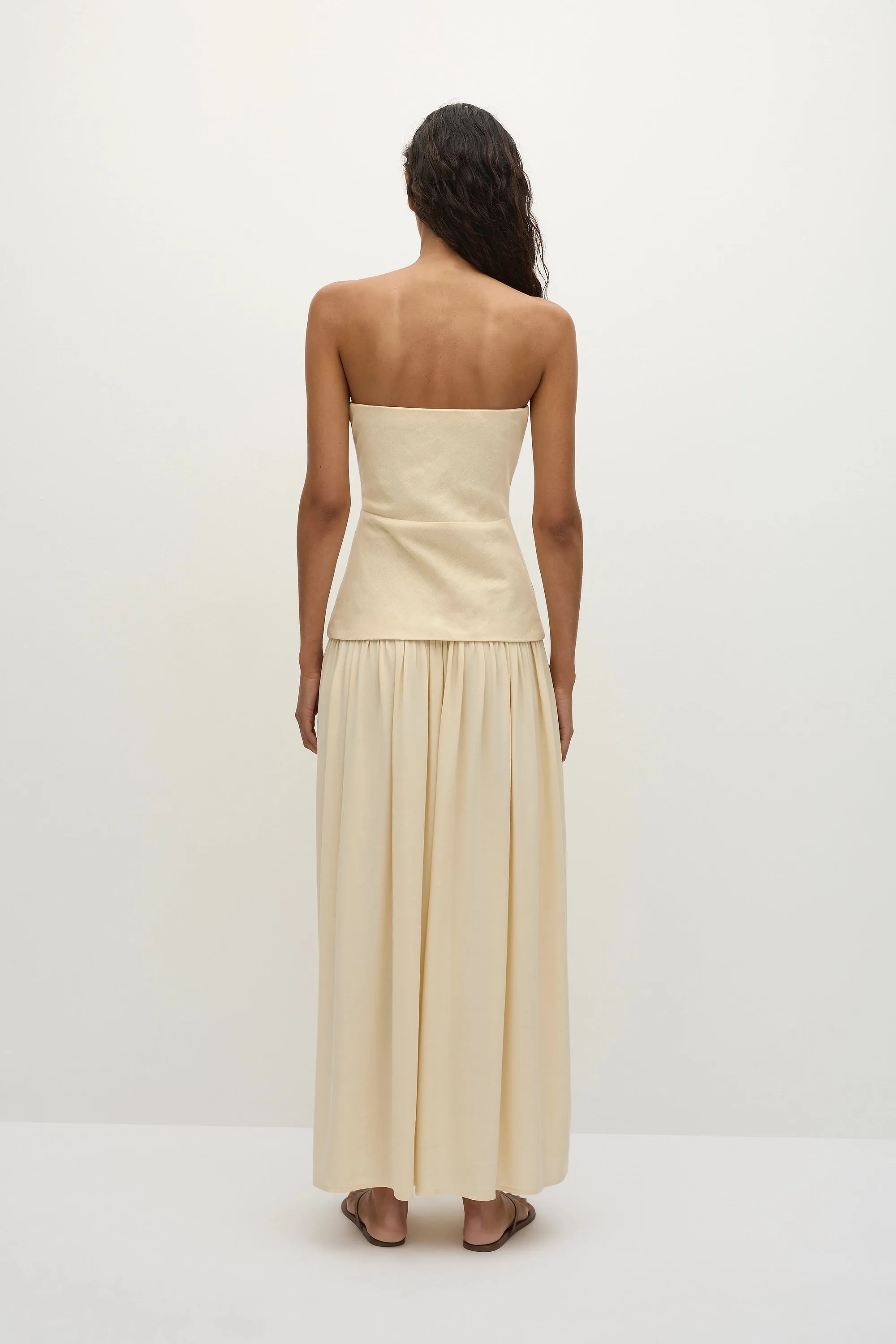 Hedy Maxi Dress Butter - Final Sale sold by Faithfull the Brand product image thumbnail 5