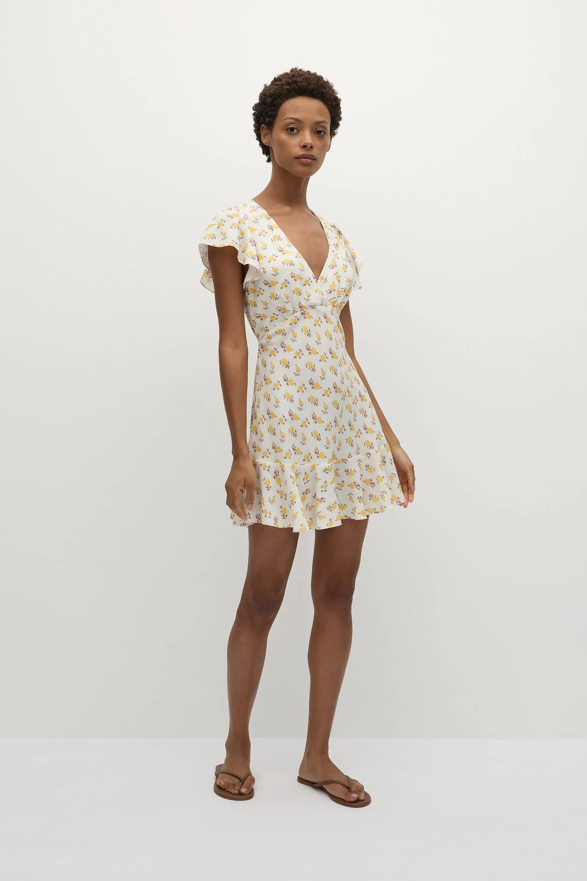 Alba Mini Dress Hazy Rose Canary - Final Sale sold by Faithfull the Brand product image thumbnail 3