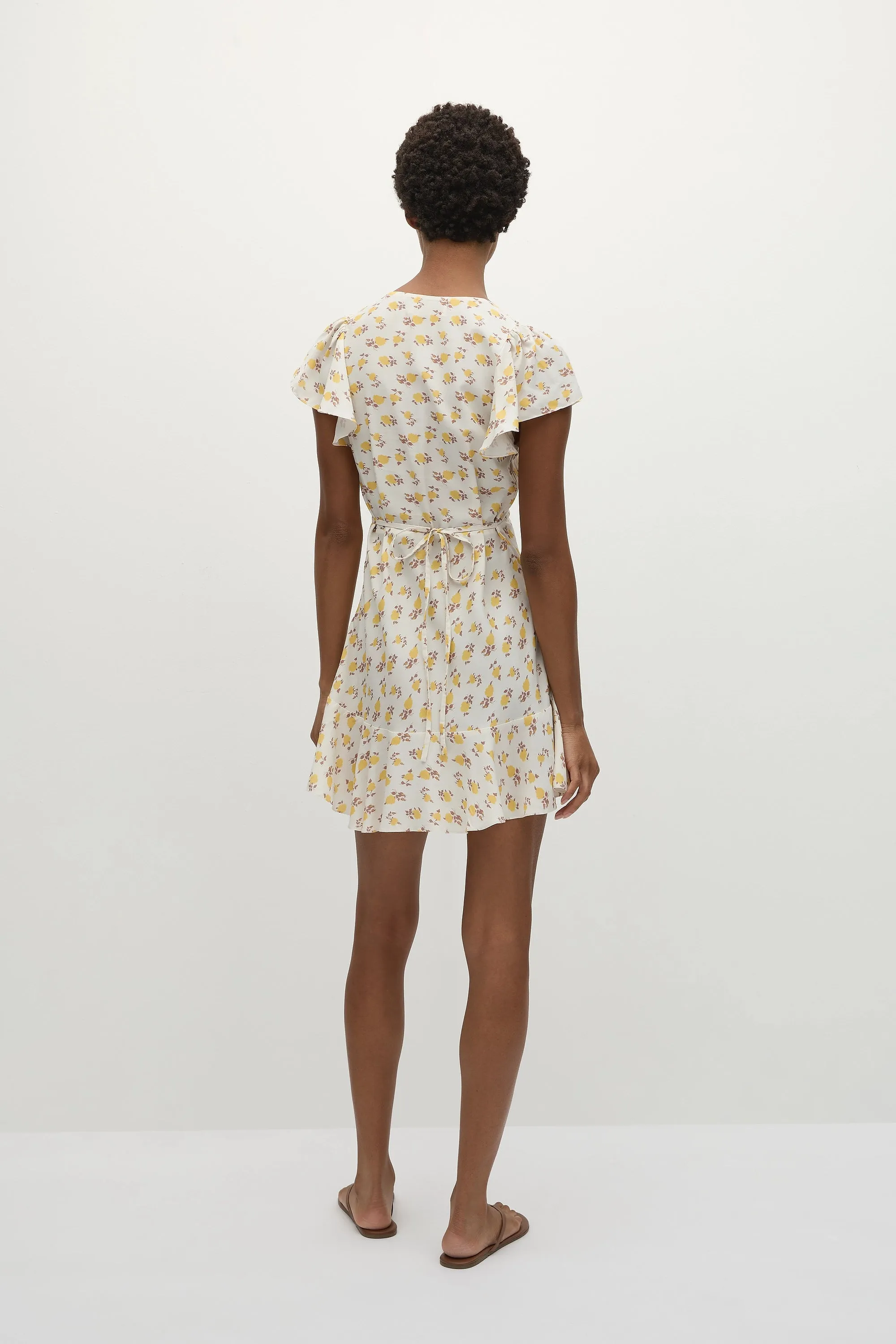 Alba Mini Dress Hazy Rose Canary - Final Sale sold by Faithfull the Brand product image thumbnail 4