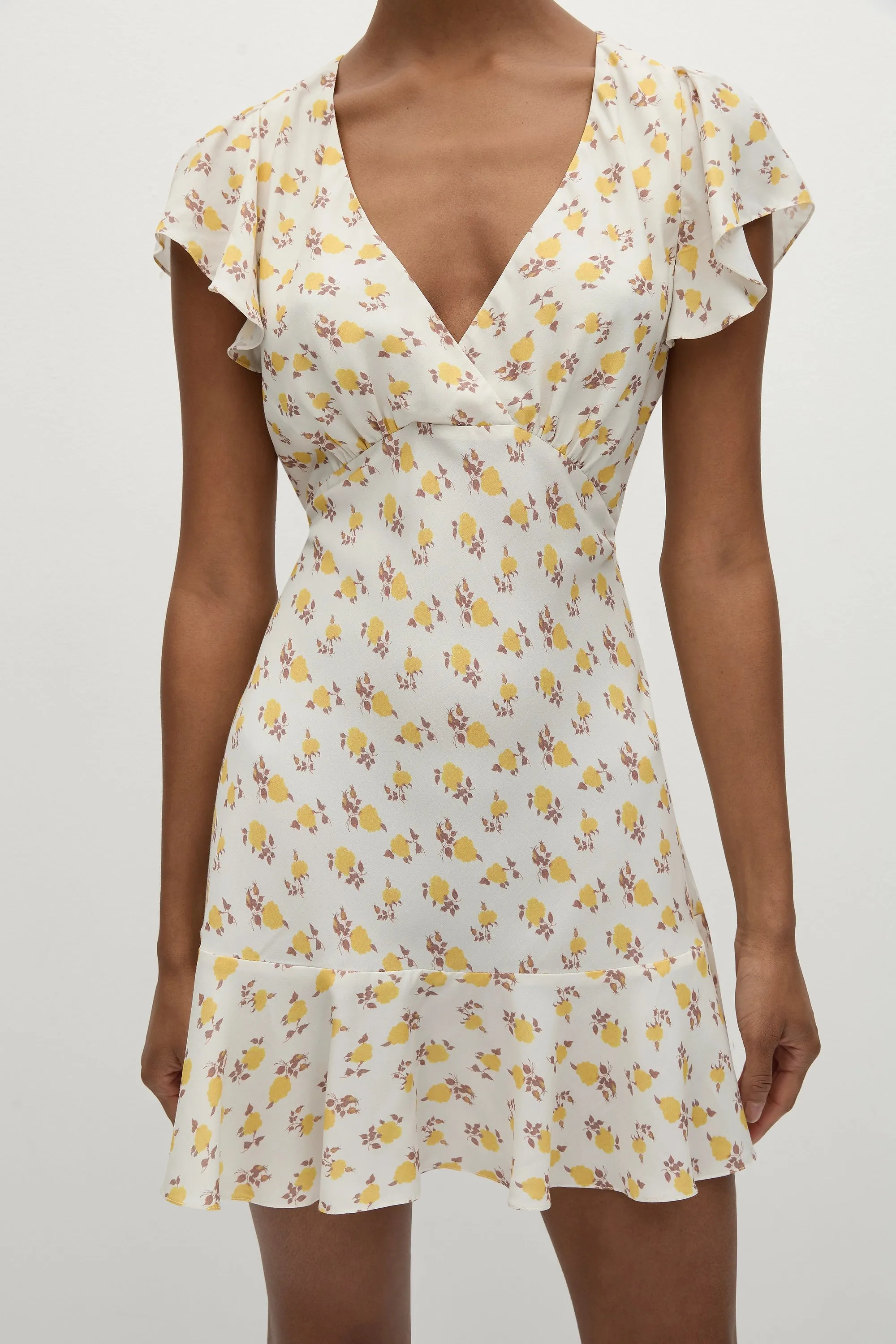 Alba Mini Dress Hazy Rose Canary - Final Sale sold by Faithfull the Brand product image thumbnail 2