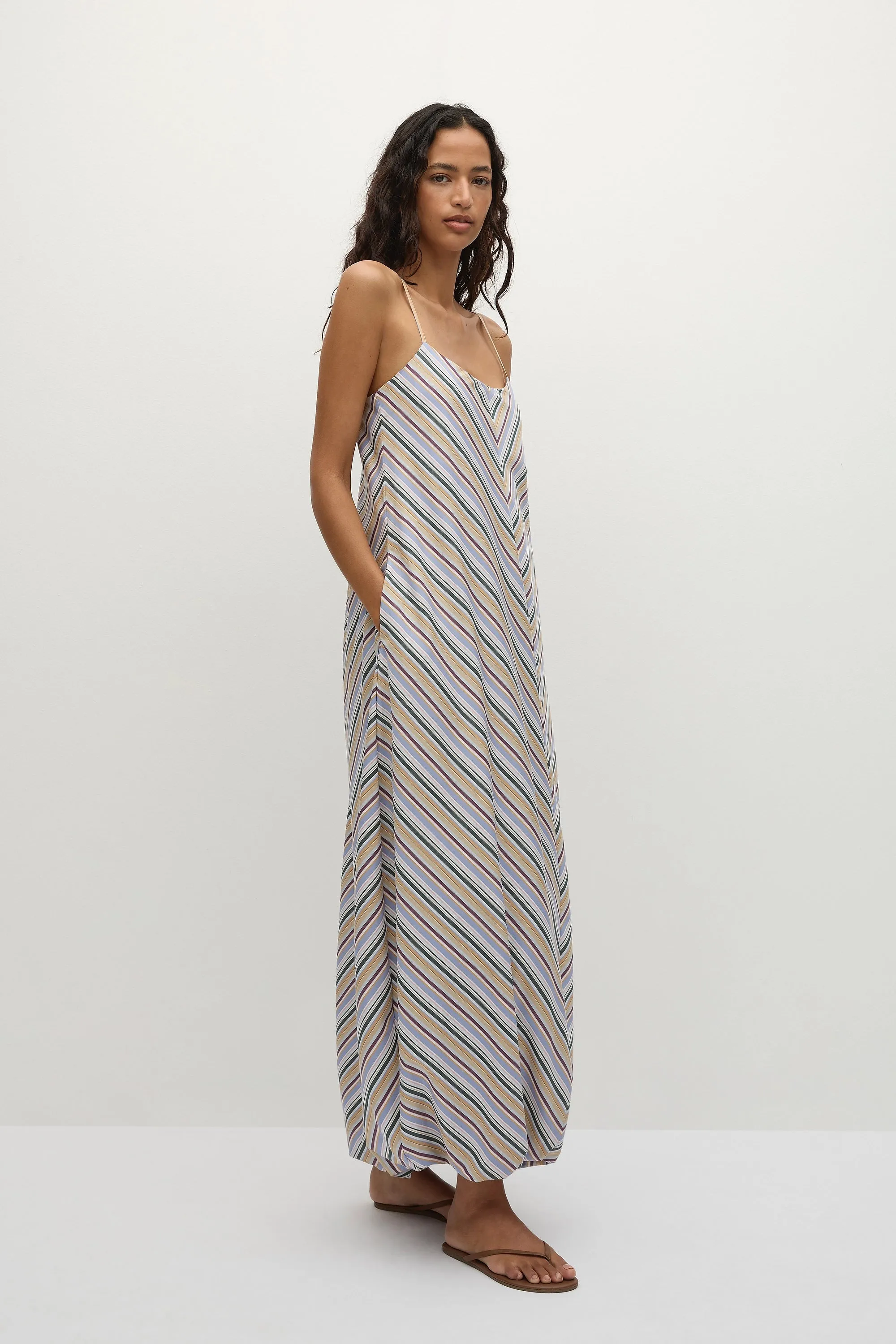 Aniela Maxi Dress Sifnos Stripe - Final Sale sold by Faithfull the Brand product image thumbnail 3