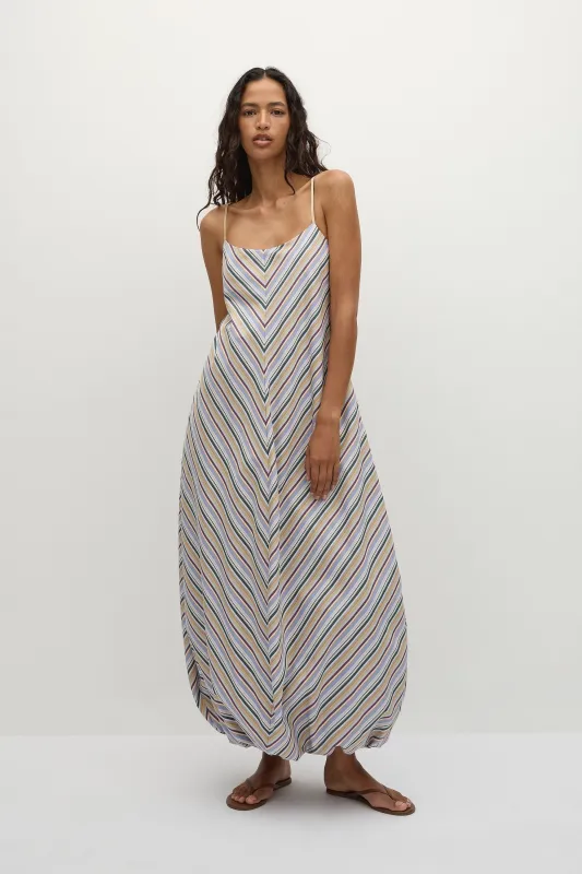 Aniela Maxi Dress Sifnos Stripe sold by Faithfull the Brand