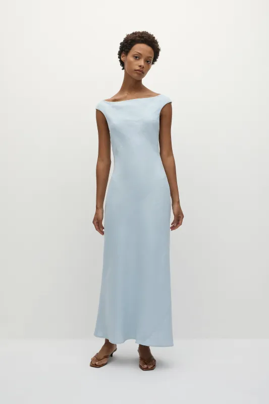 Ilride Midi Dress Sky Blue sold by Faithfull the Brand