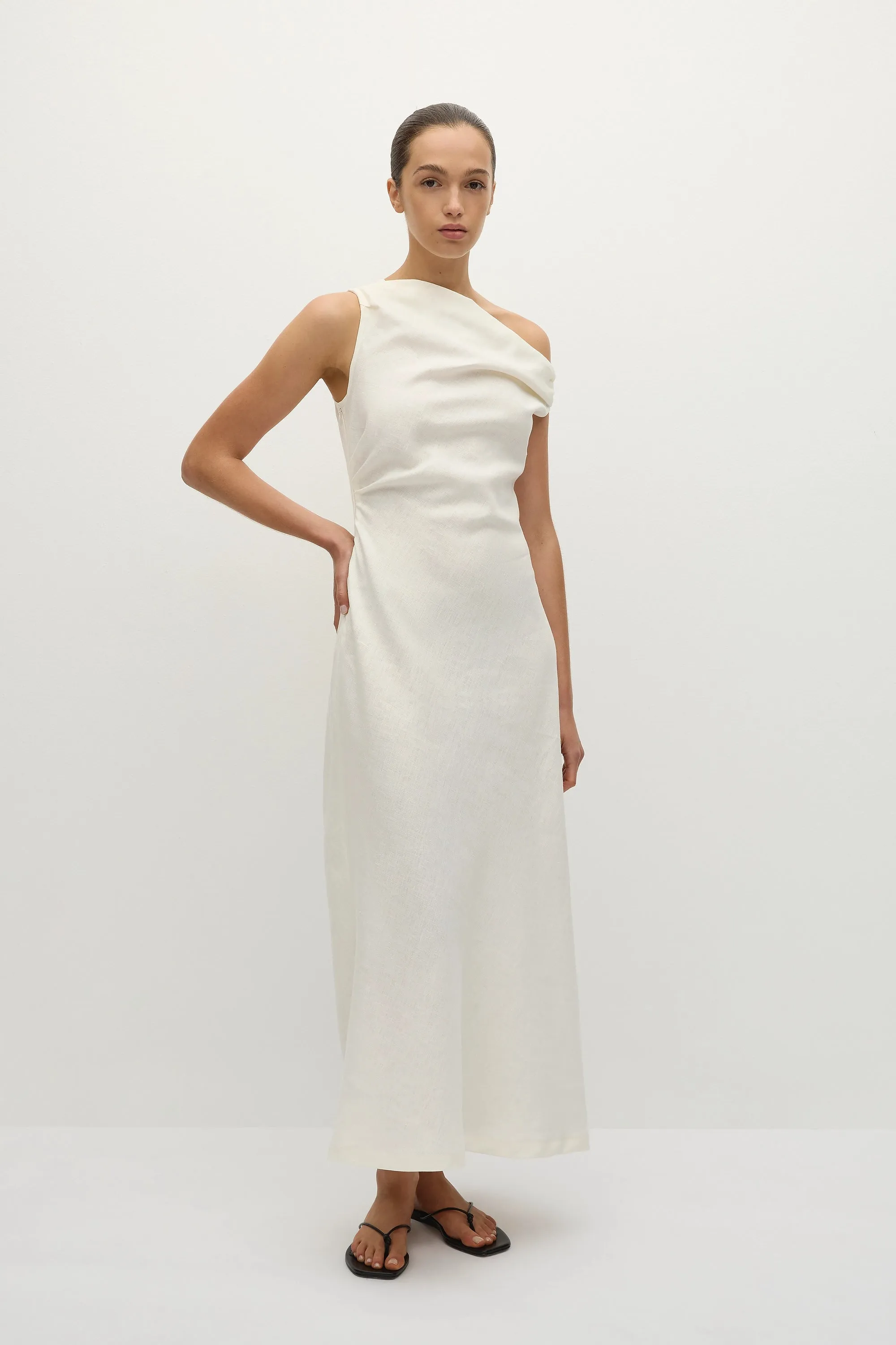 Suis Midi Dress White - Final Sale sold by Faithfull the Brand product image thumbnail 3