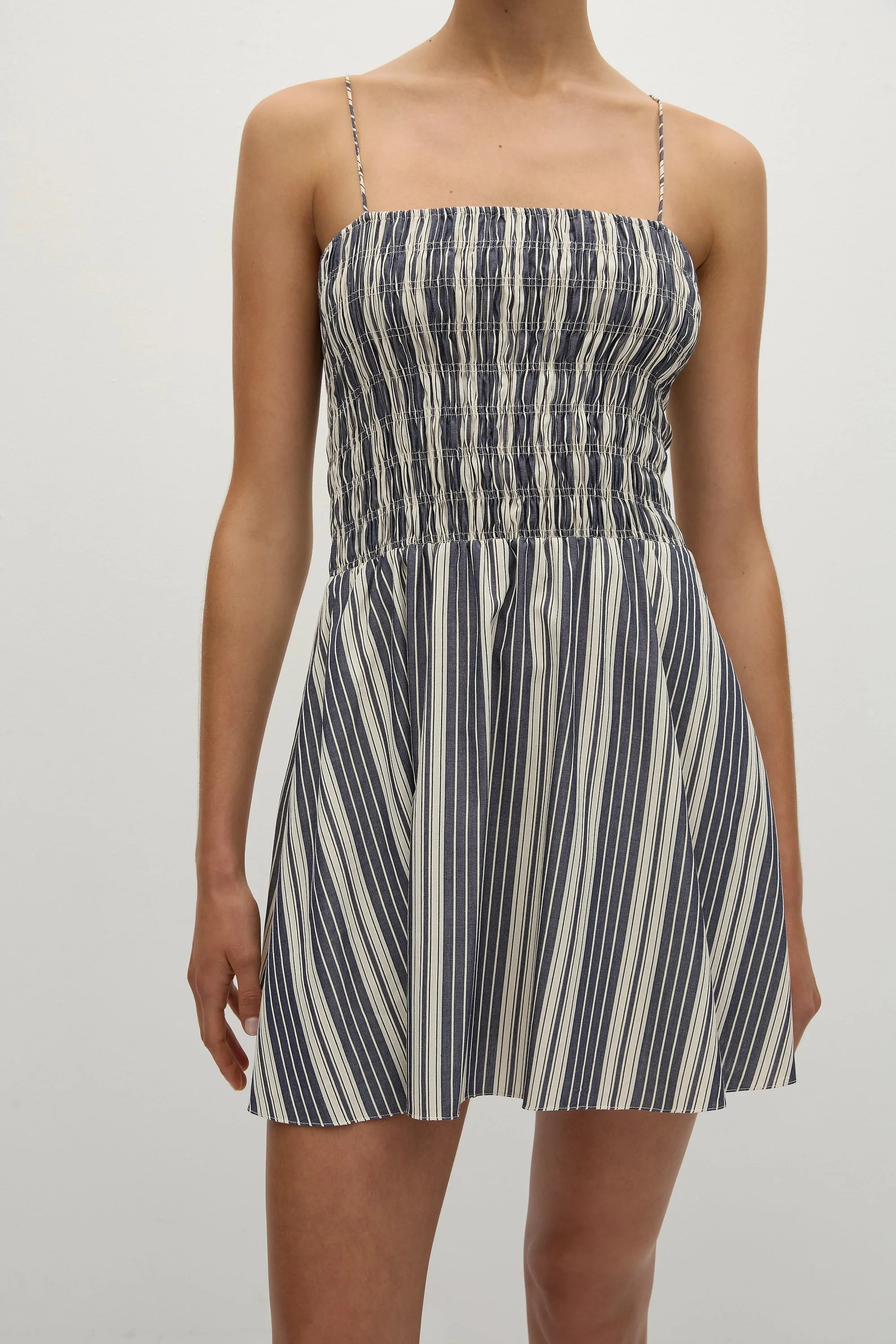 Corah Mini Dress Antique Navy Stripe - Final Sale sold by Faithfull the Brand product image thumbnail 2
