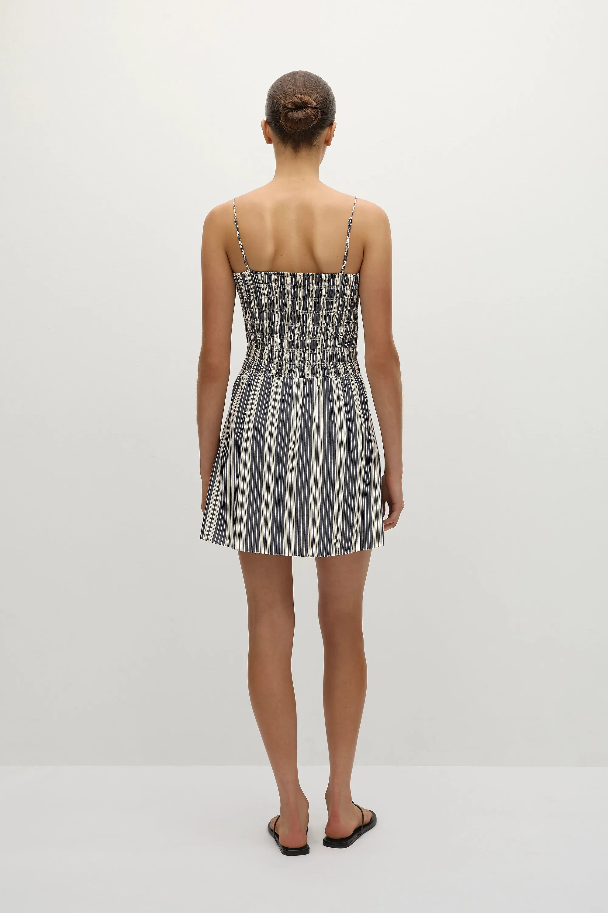 Corah Mini Dress Antique Navy Stripe - Final Sale sold by Faithfull the Brand product image thumbnail 4