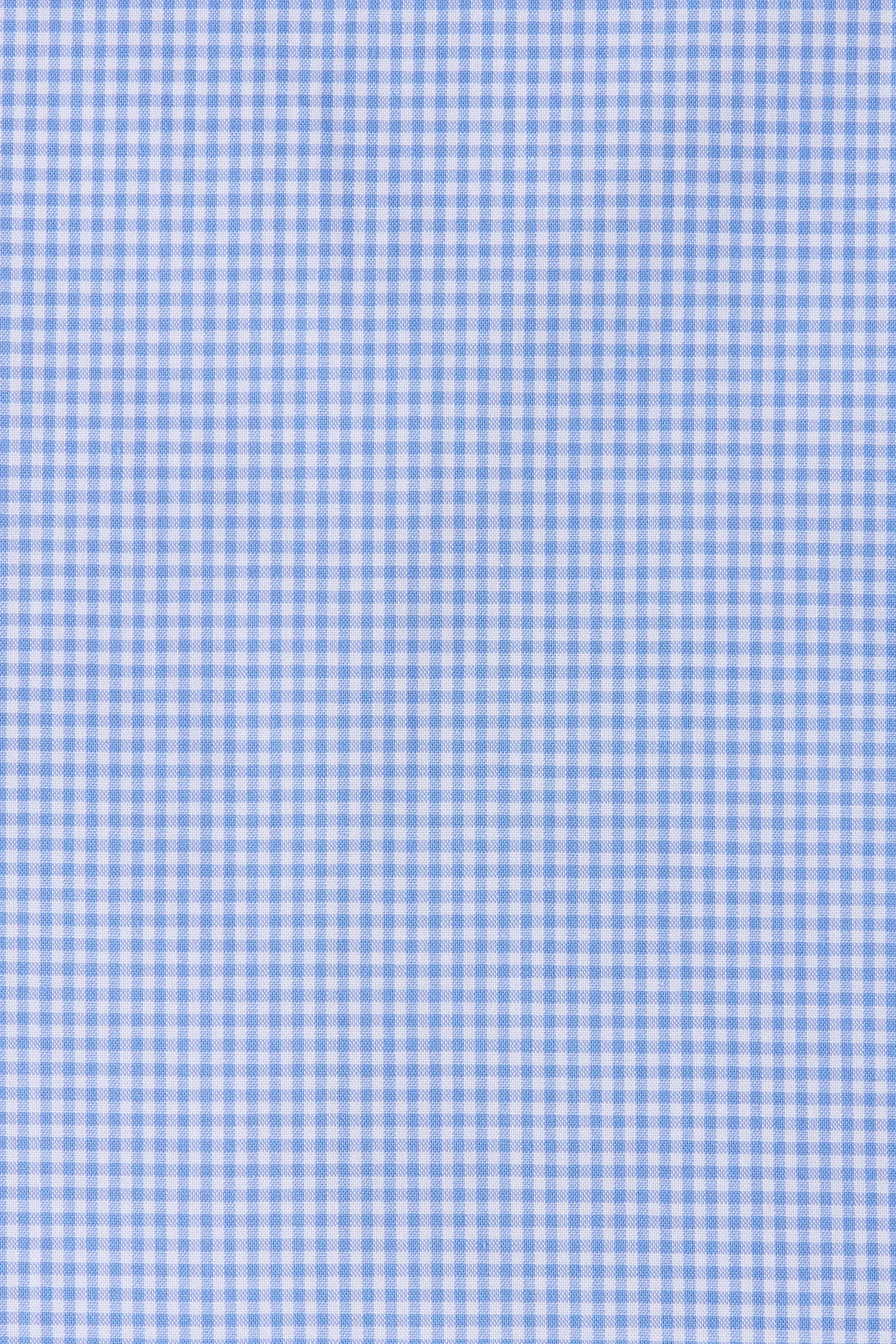 Martine Pant Micro Gingham Soft Blue - Final Sale sold by Faithfull the Brand product image thumbnail 5
