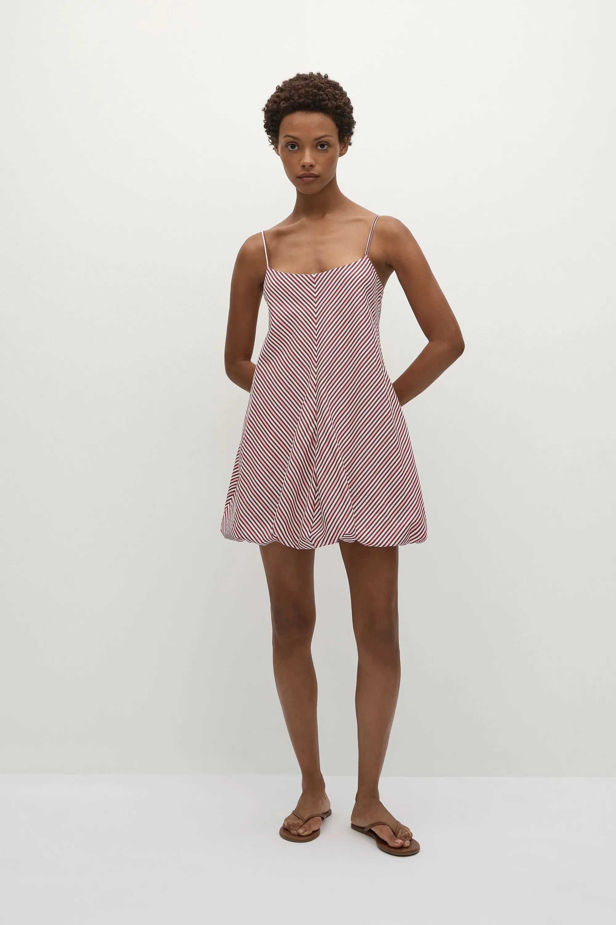 Aniela Mini Dress Clare Stripe sold by Faithfull the Brand