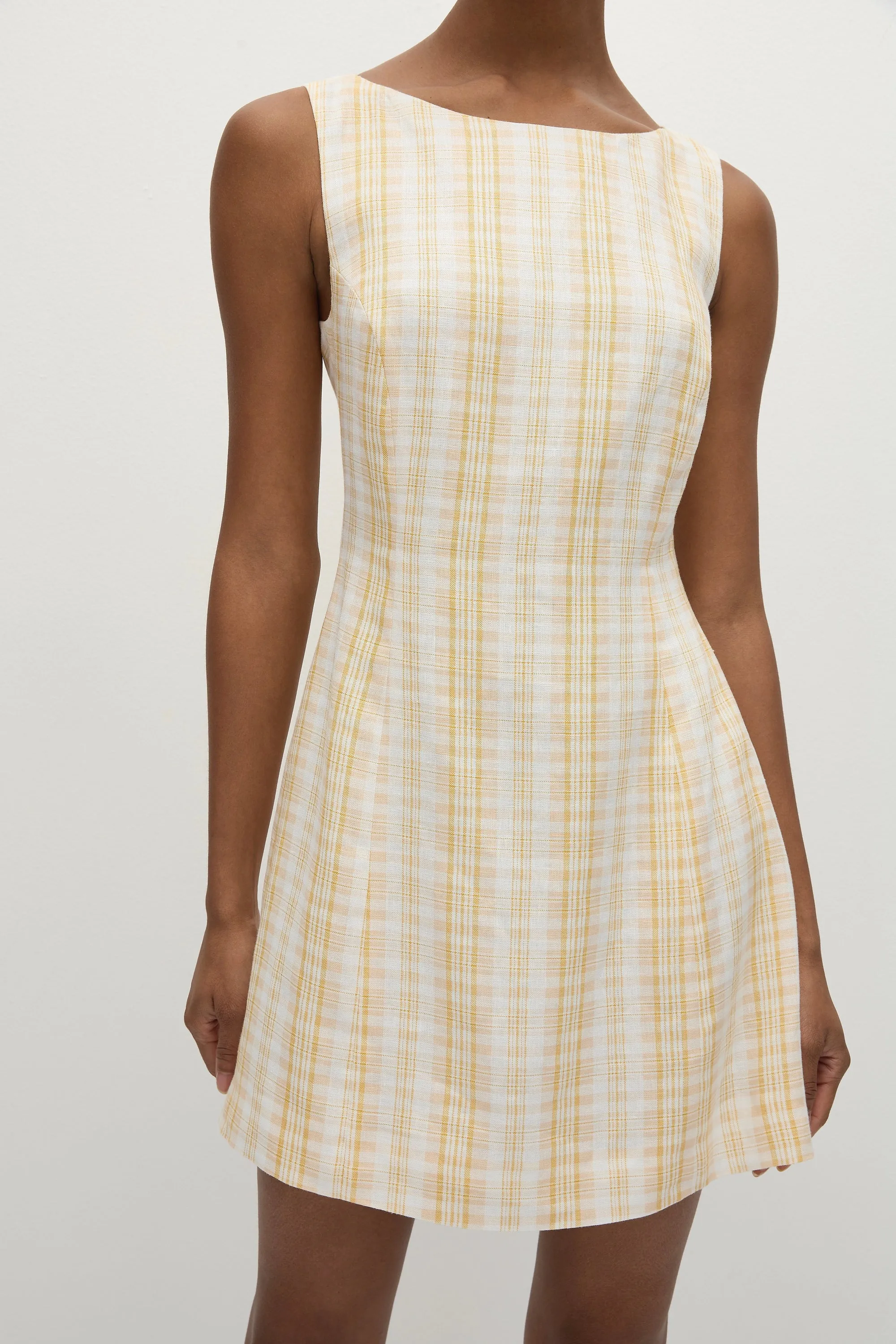Lydie Mini Dress Piato Check - Final Sale sold by Faithfull the Brand product image thumbnail 2