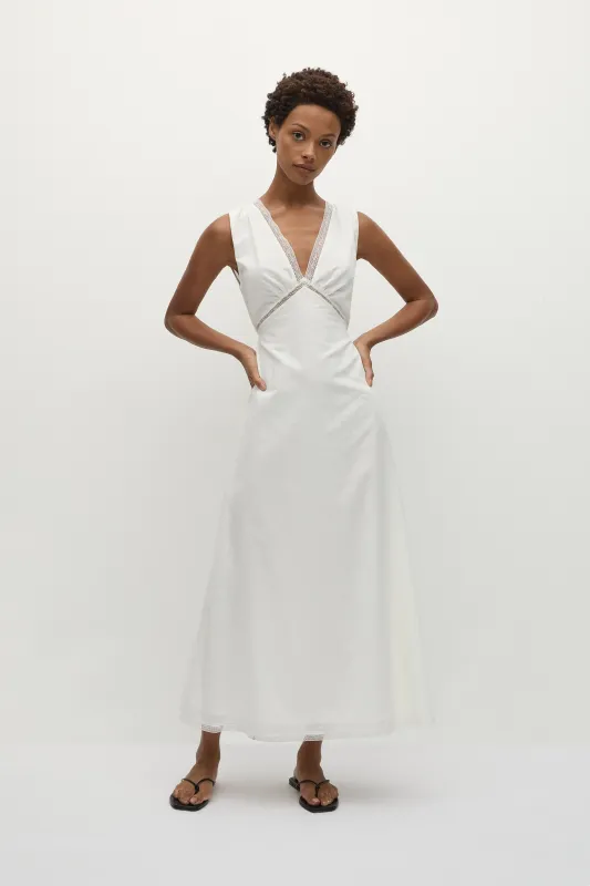 Denise Maxi Dress White sold by Faithfull the Brand