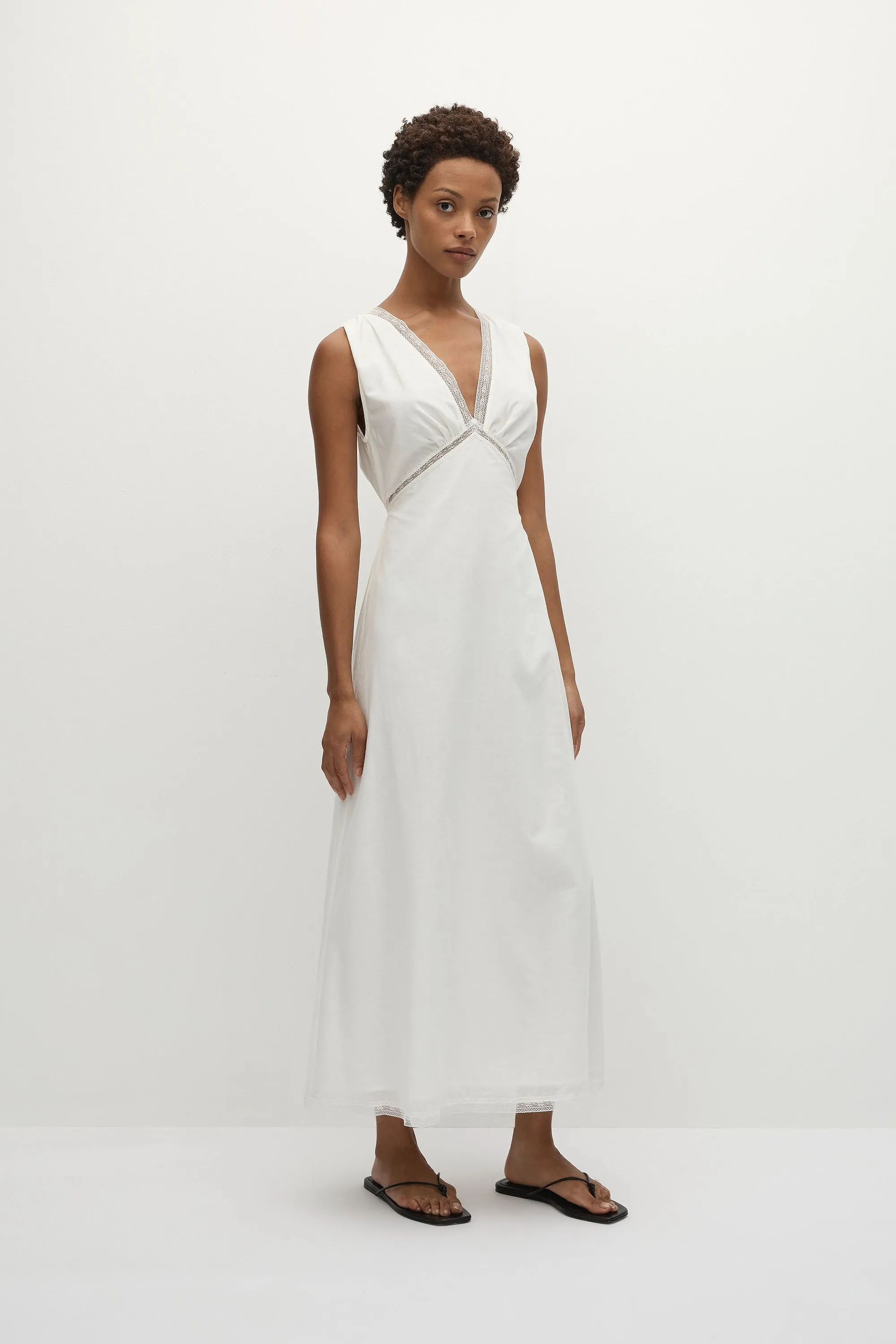 Denise Maxi Dress White - Final Sale sold by Faithfull the Brand product image thumbnail 3
