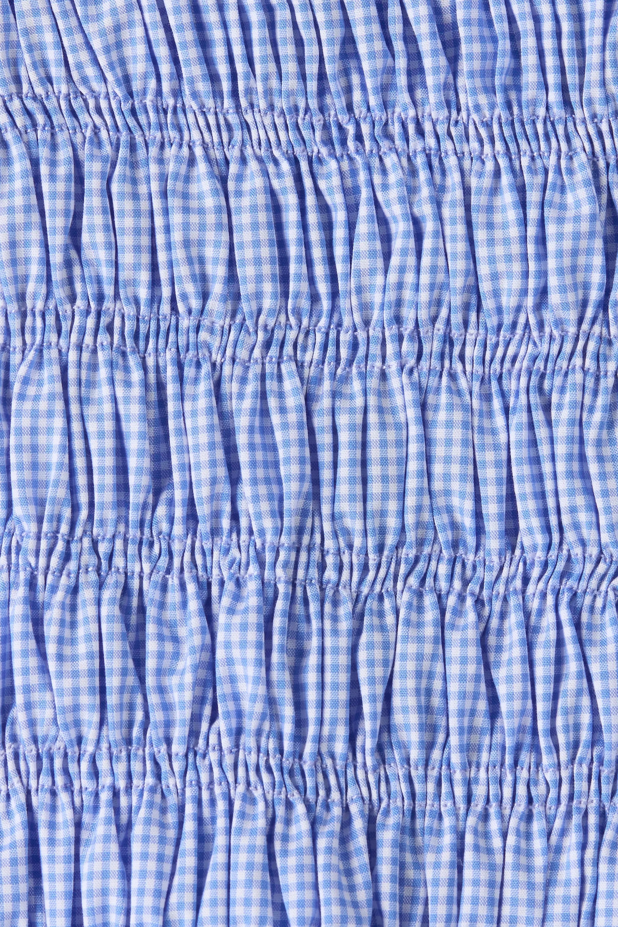 Eudora Top Micro Gingham Soft Blue - Final Sale sold by Faithfull the Brand product image thumbnail 5