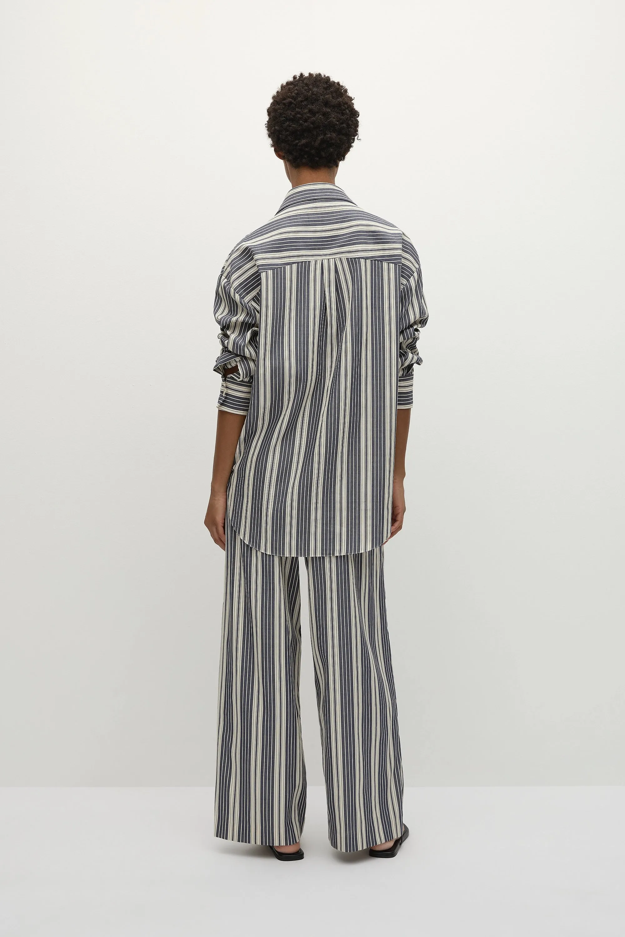 Rena Pant Antique Navy Stripe - Final Sale sold by Faithfull the Brand product image thumbnail 4