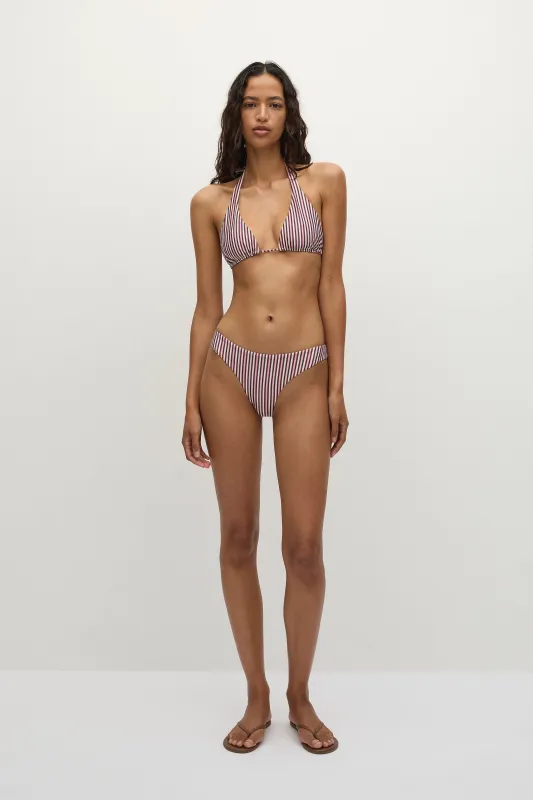 Bebe Bikini Bottom Clare Stripe sold by Faithfull the Brand