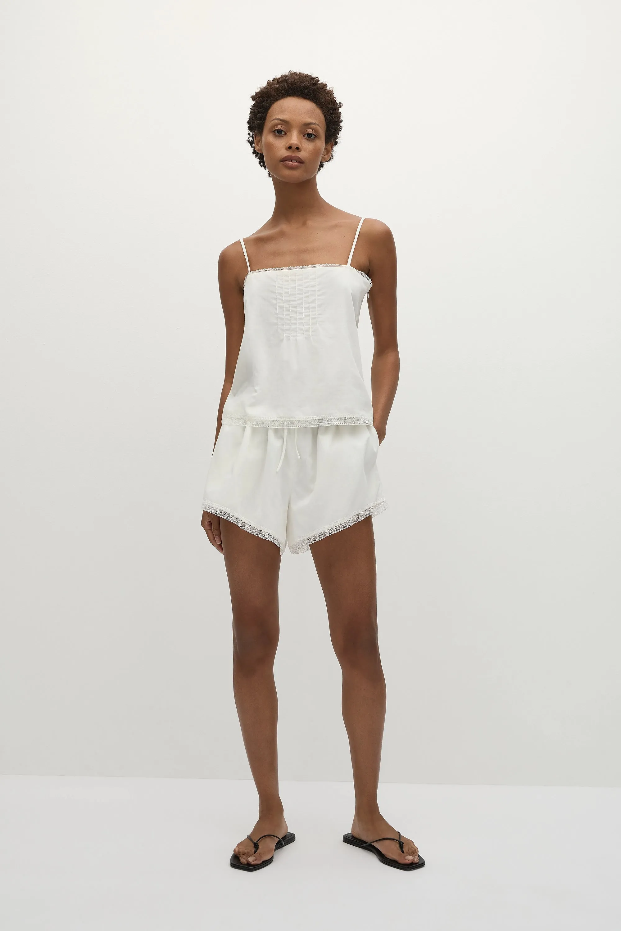 Denise Shorts White - Final Sale sold by Faithfull the Brand