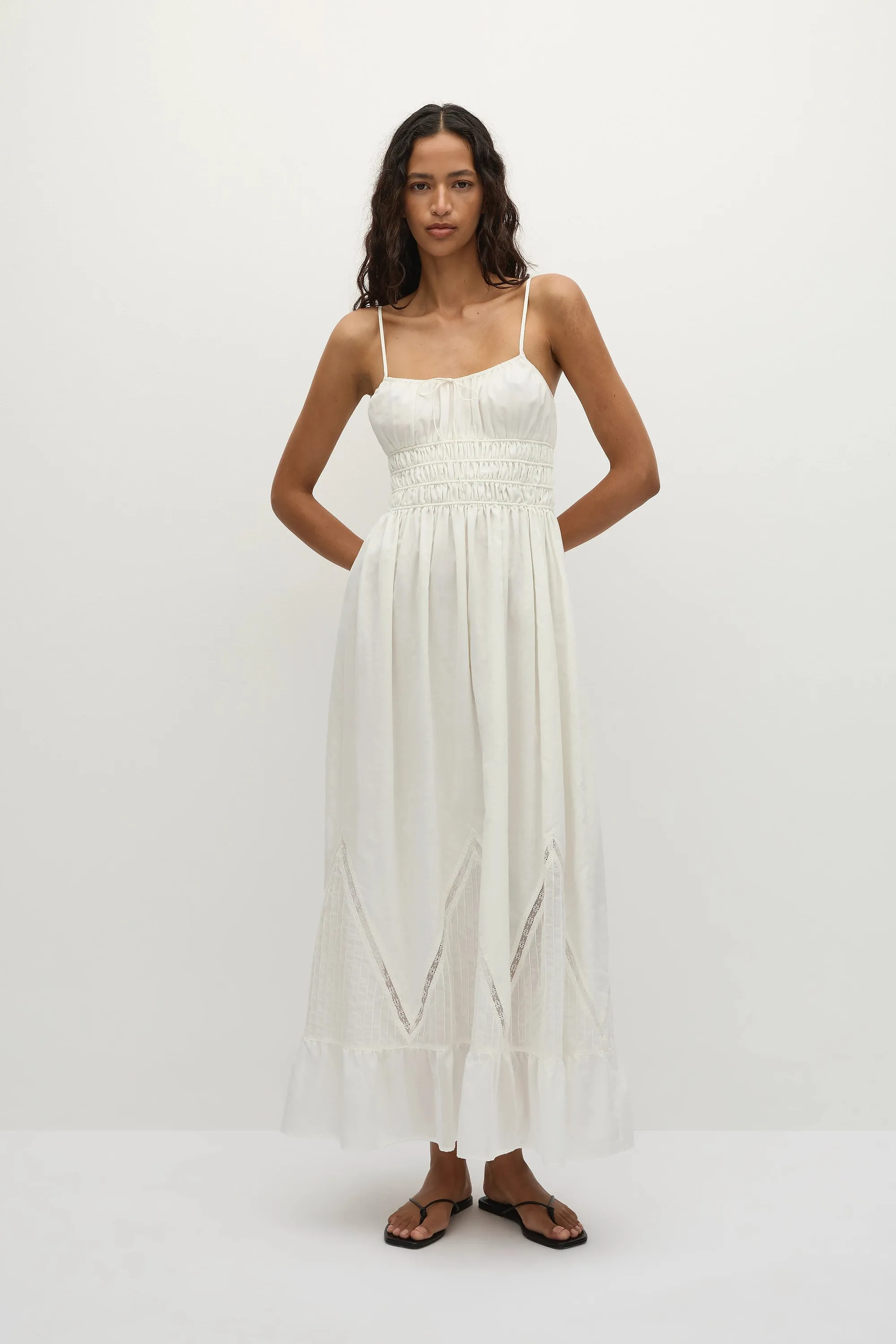 Meline Maxi Dress White - Final Sale sold by Faithfull the Brand
