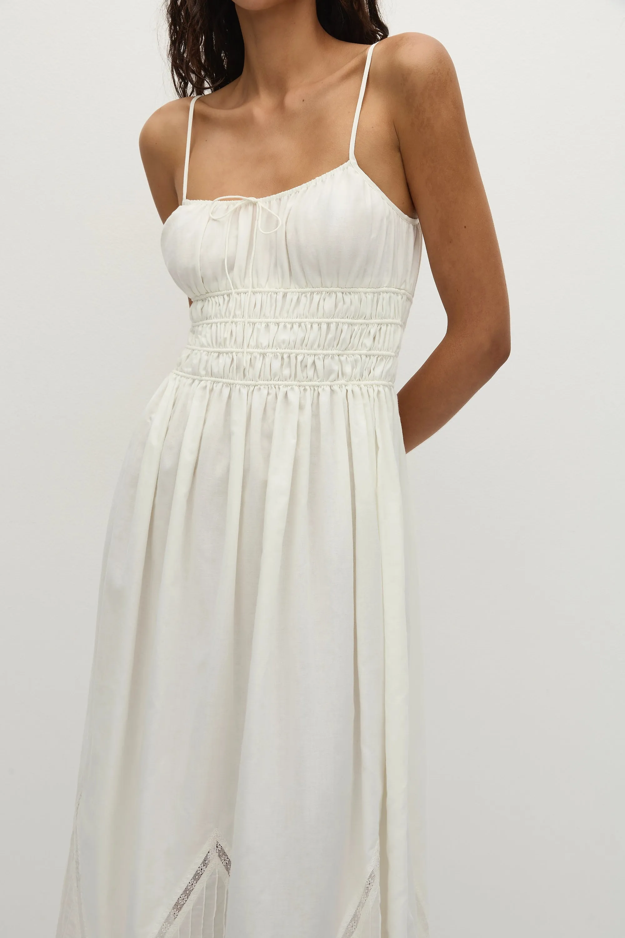 Meline Maxi Dress White - Final Sale sold by Faithfull the Brand product image thumbnail 3