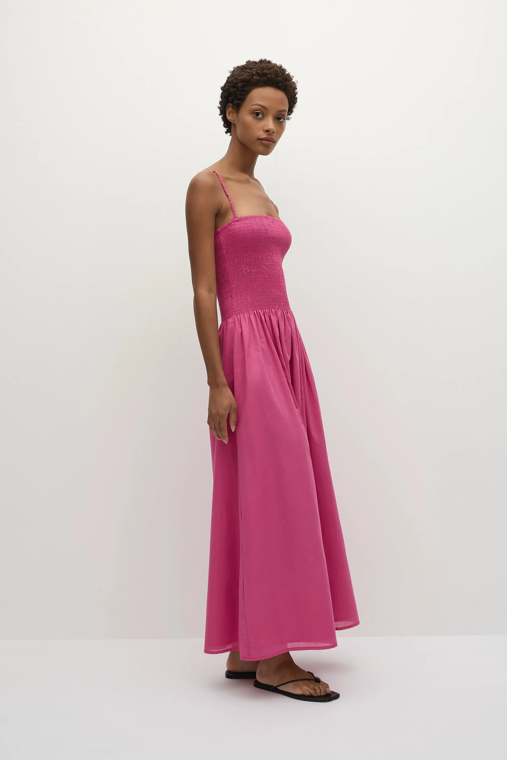 Phoebe Maxi Dress Cerise sold by Faithfull the Brand product image thumbnail 3