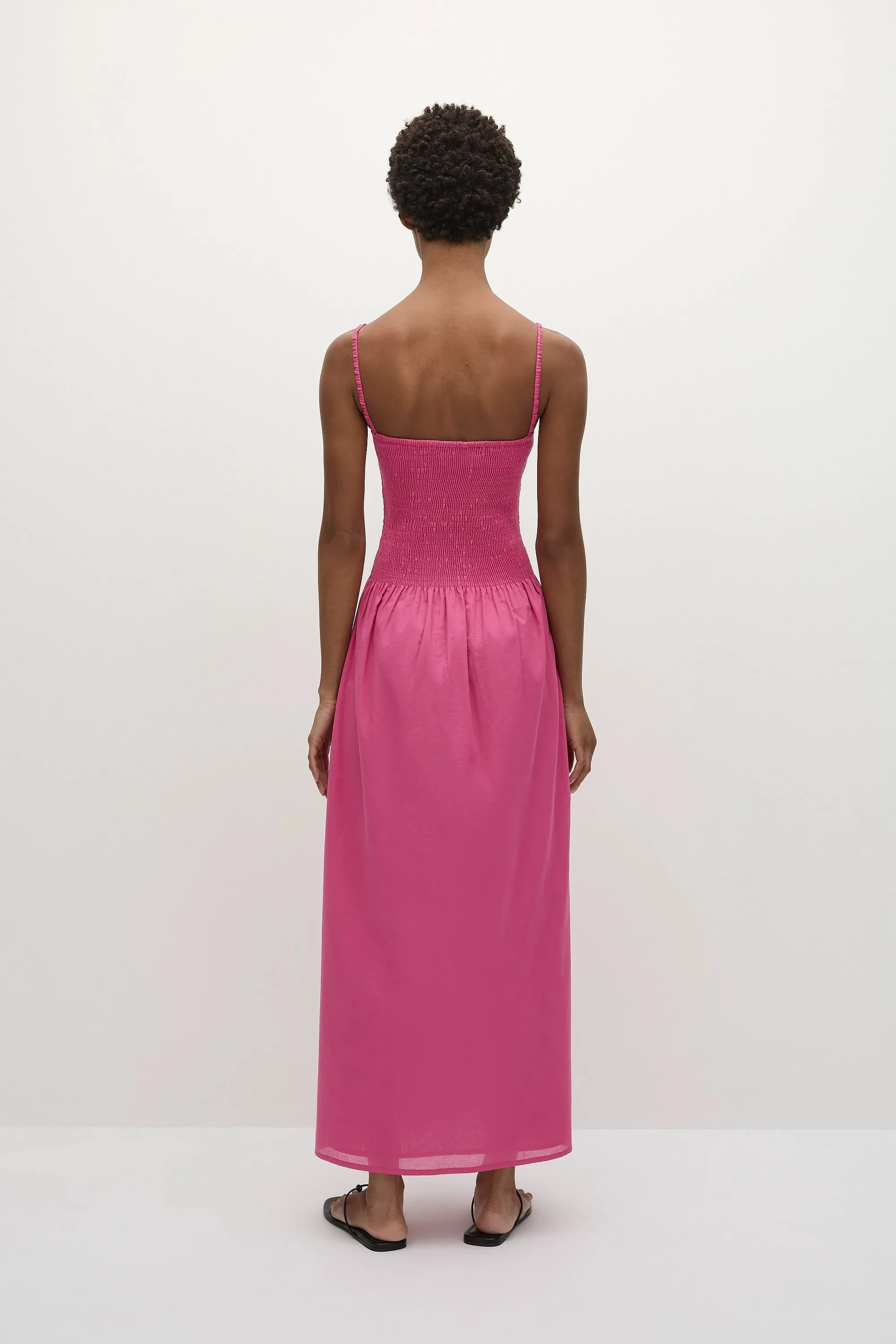 Phoebe Maxi Dress Cerise sold by Faithfull the Brand product image thumbnail 4