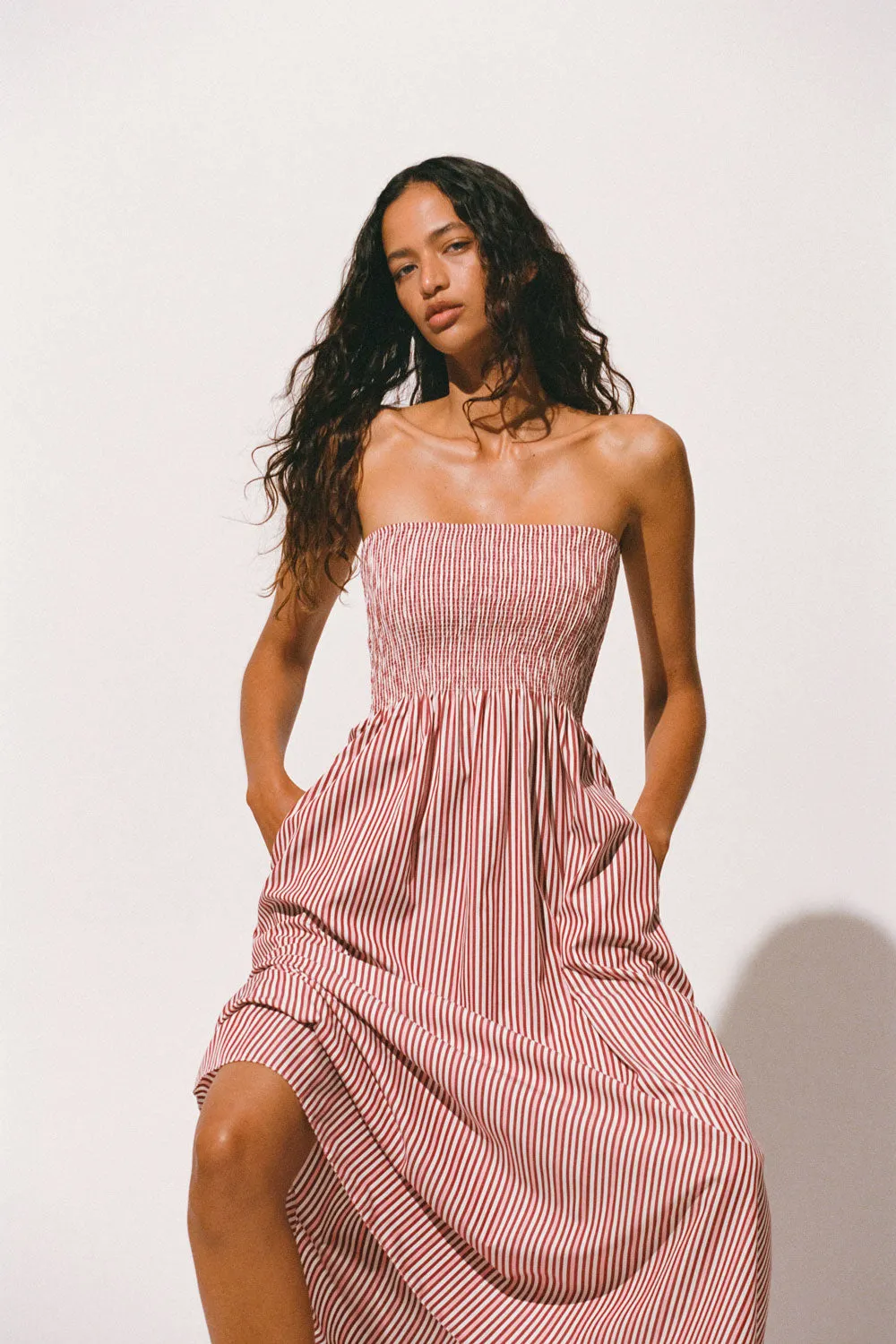 Sanya Maxi Dress Clare Stripe sold by Faithfull the Brand product image thumbnail 2