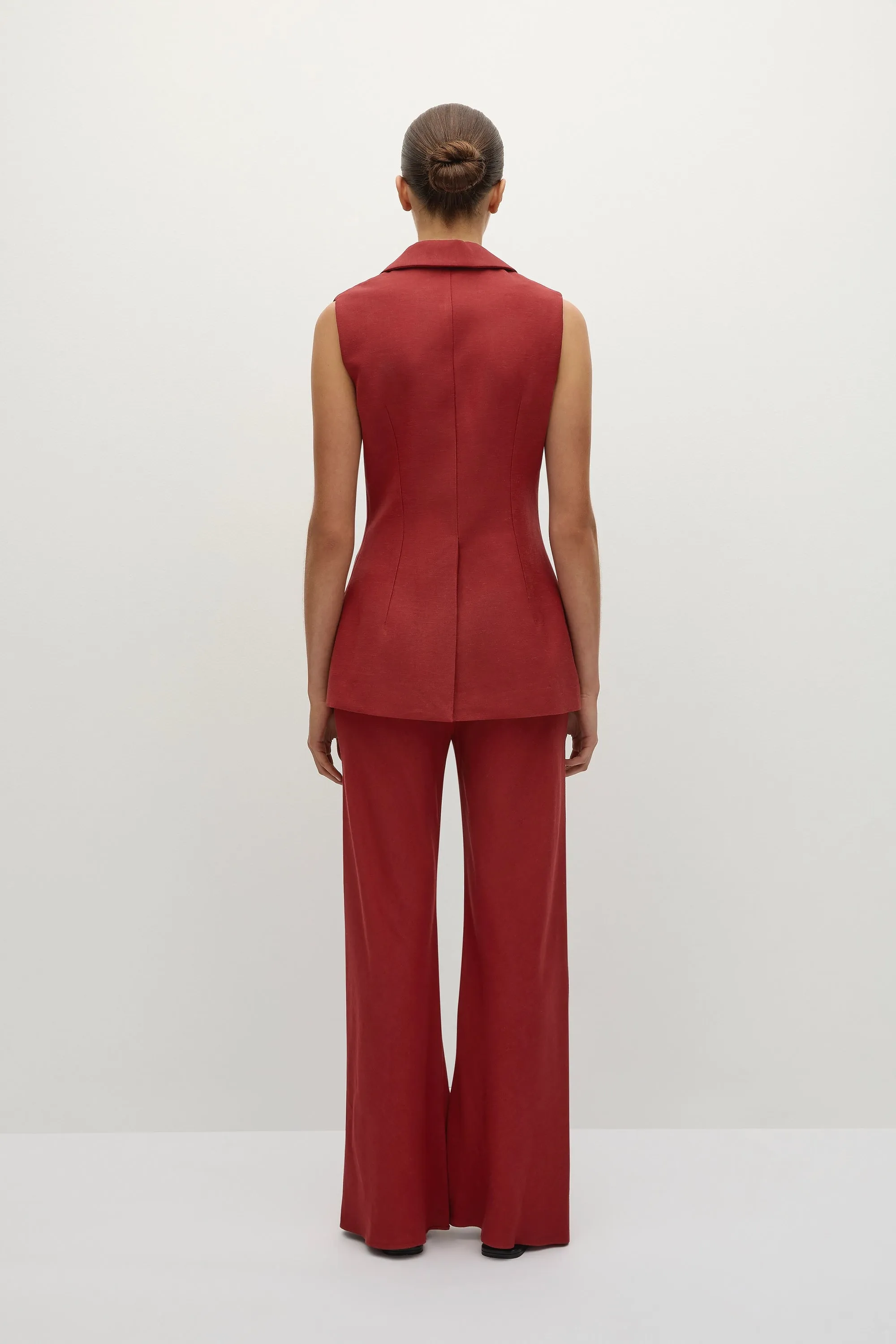 Florine Pant Deep Red - Final Sale sold by Faithfull the Brand product image thumbnail 4