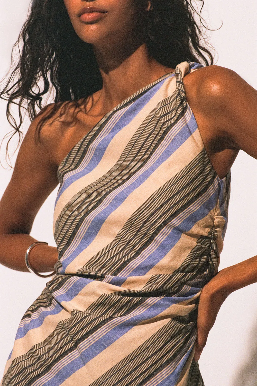 Marga Mini Dress Marine Stripe - Final Sale sold by Faithfull the Brand product image thumbnail 2