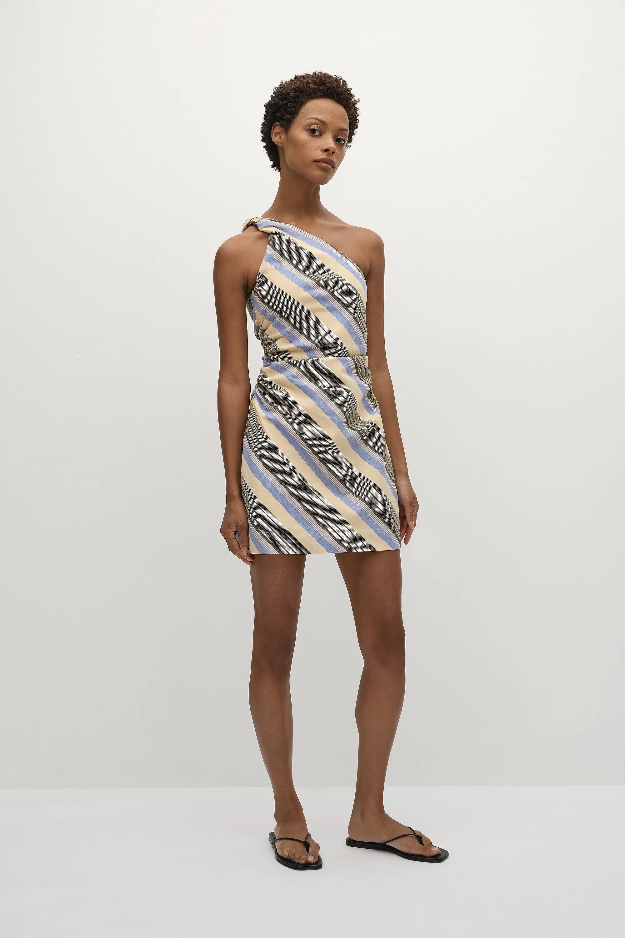 Marga Mini Dress Marine Stripe - Final Sale sold by Faithfull the Brand product image thumbnail 4