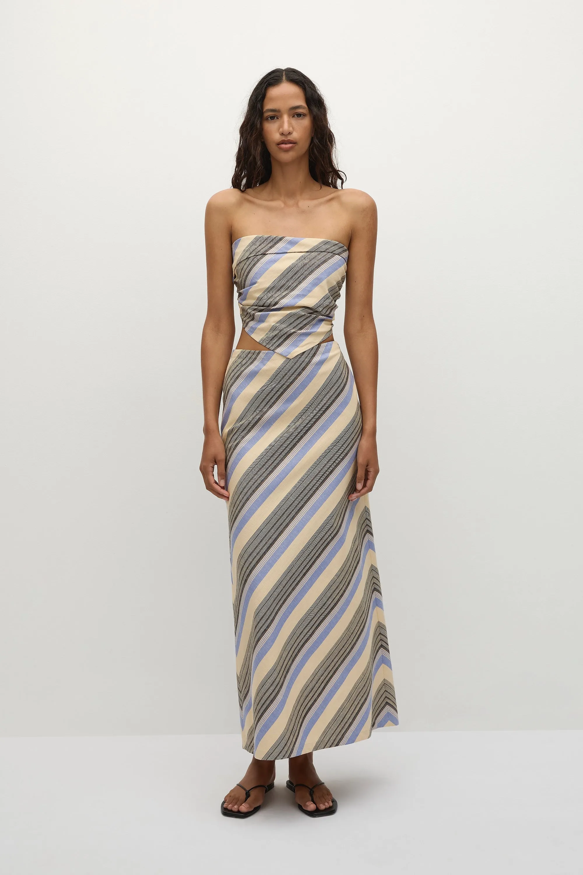 Elise Skirt Marine Stripe - Final Sale sold by Faithfull the Brand