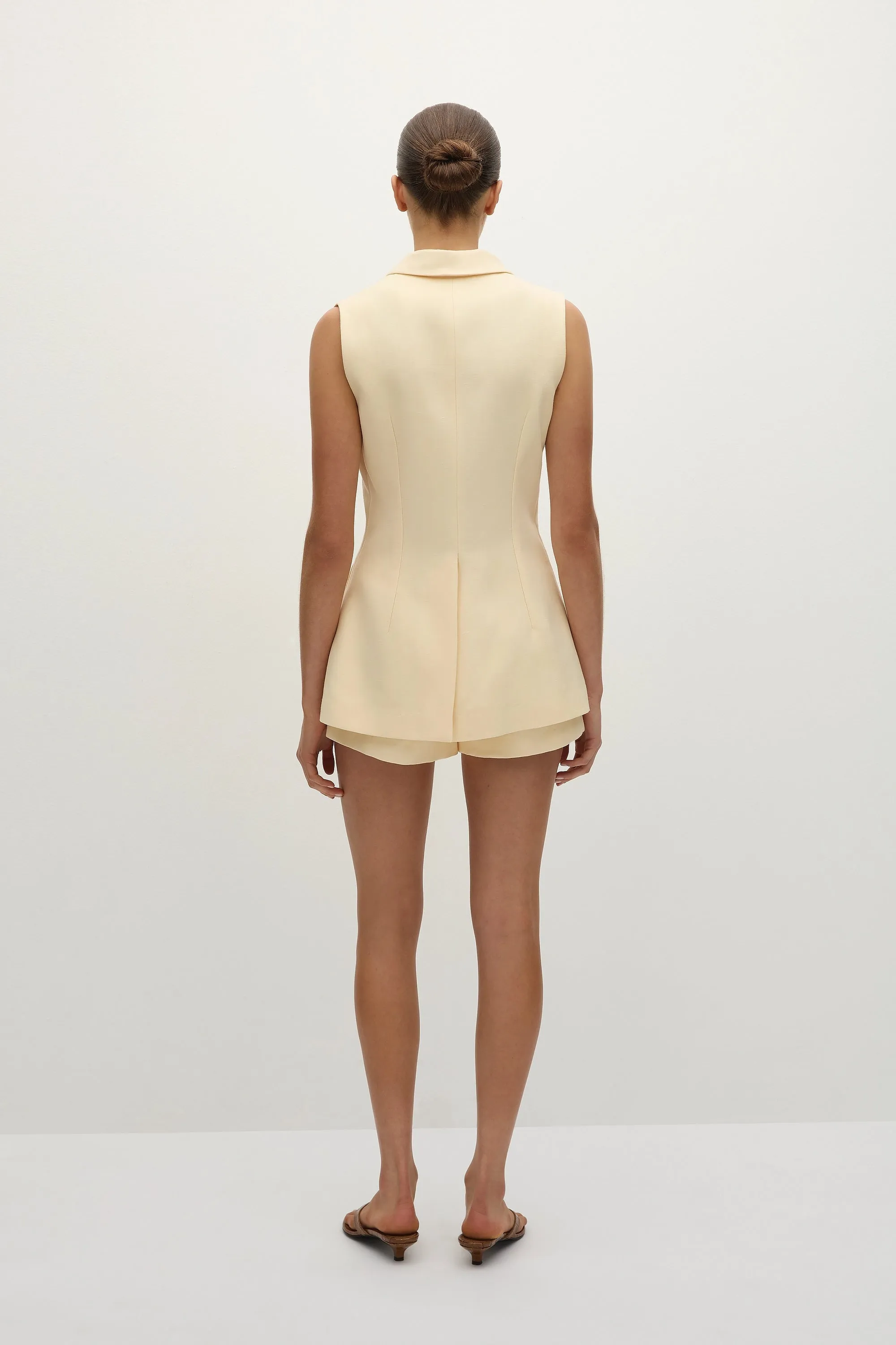 Florine Mini Shorts Butter - Final Sale sold by Faithfull the Brand product image thumbnail 4