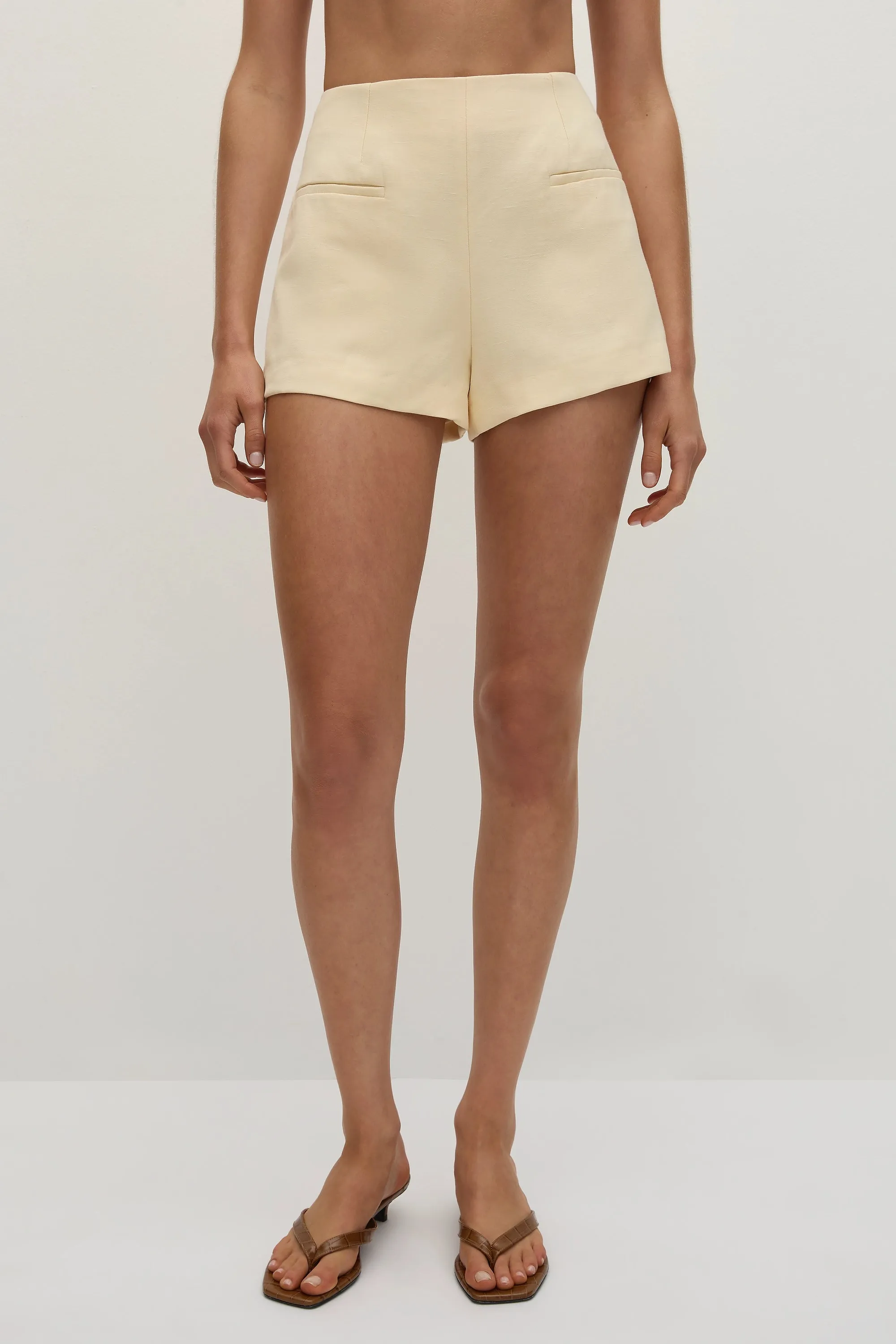 Florine Mini Shorts Butter - Final Sale sold by Faithfull the Brand product image thumbnail 2