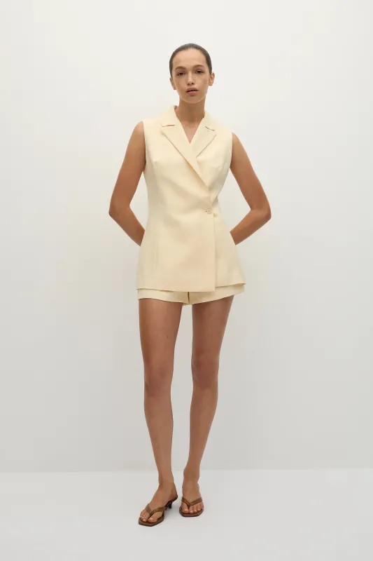 Florine Mini Shorts Butter - Final Sale sold by Faithfull the Brand