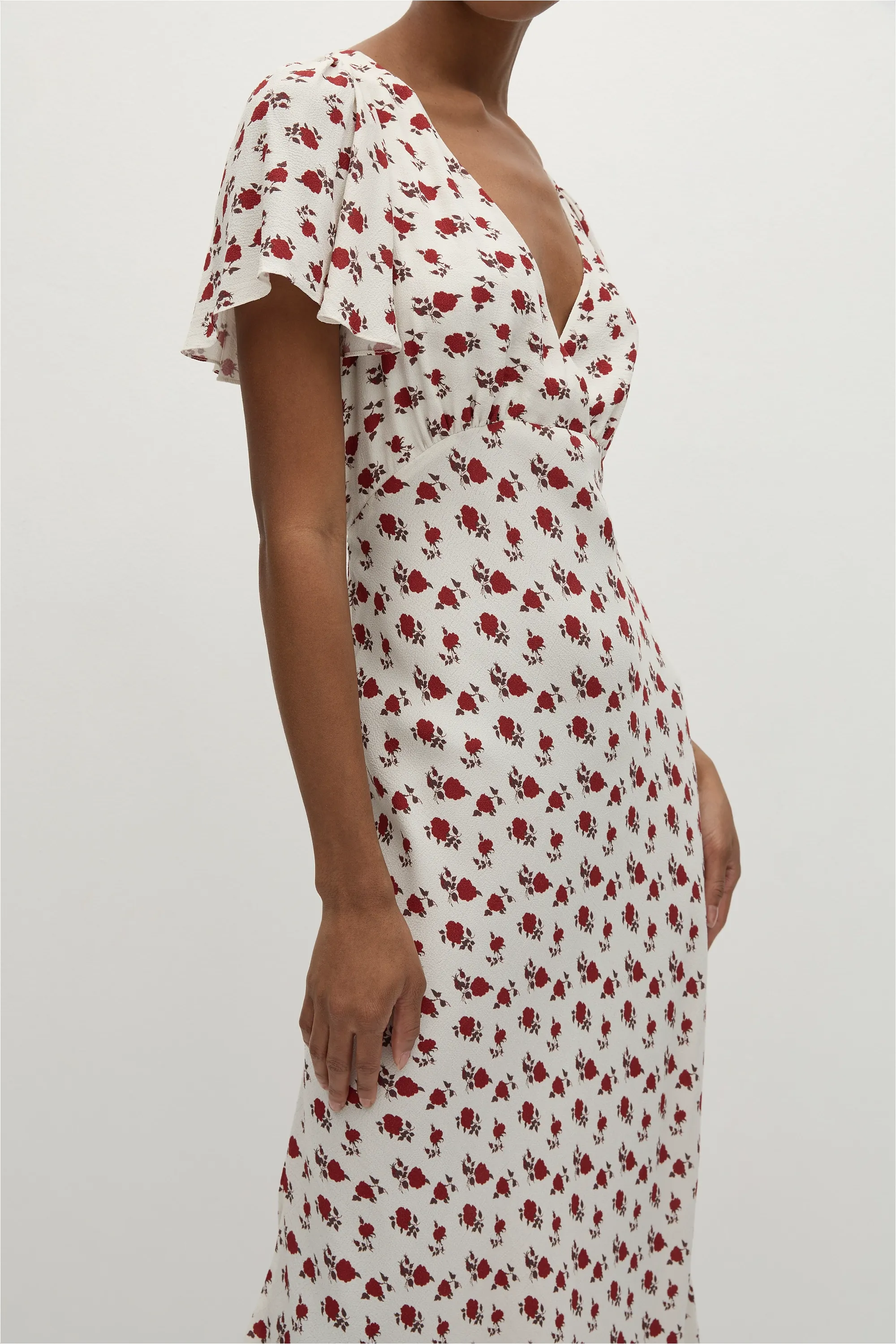 Boda Midi Dress Hazy Rose Deep Red - Final Sale sold by Faithfull the Brand product image thumbnail 2